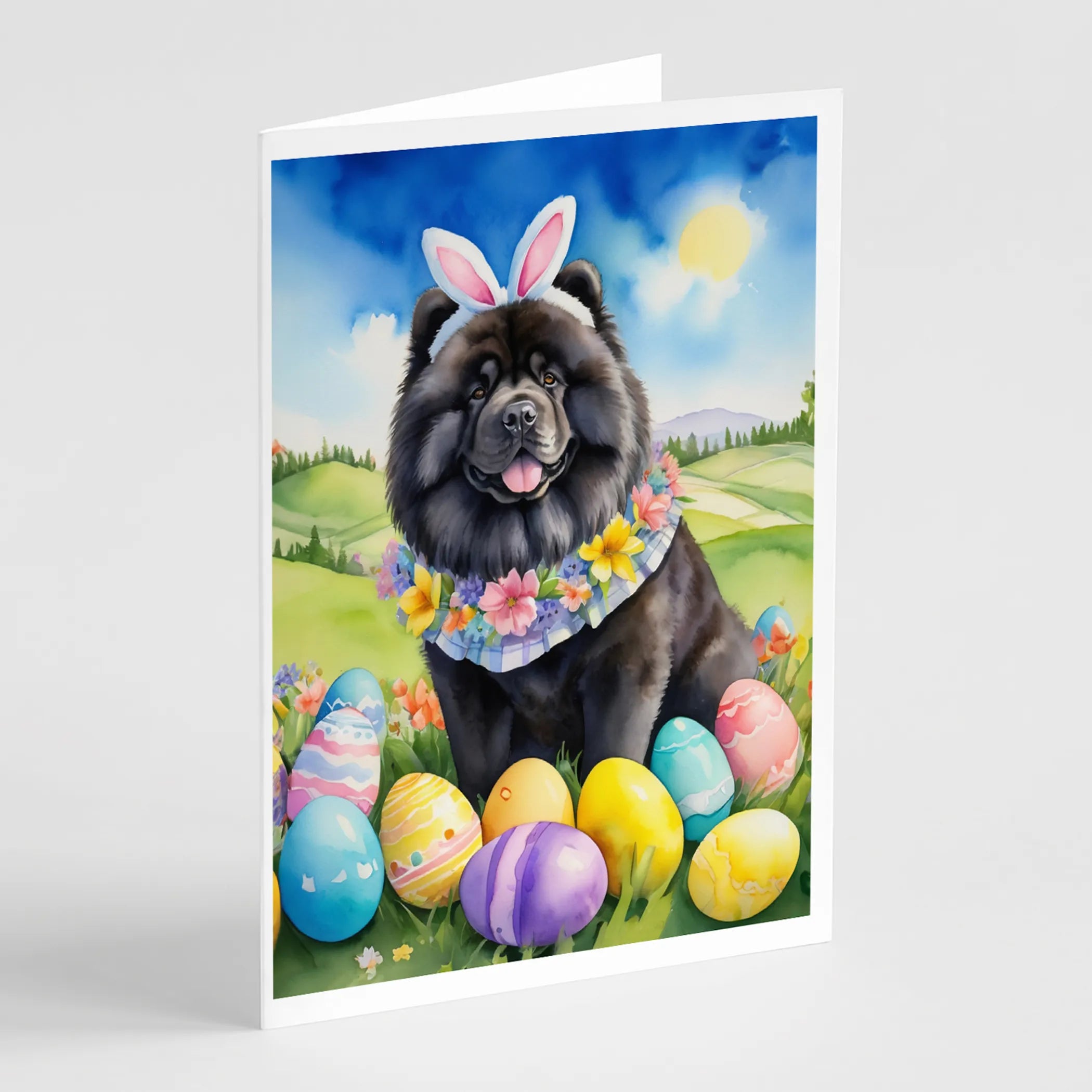 Easter Egg Hunt Greeting Cards  - Size: 5X7 | Pack Of: 8 | Collection name: Easter egg hunt