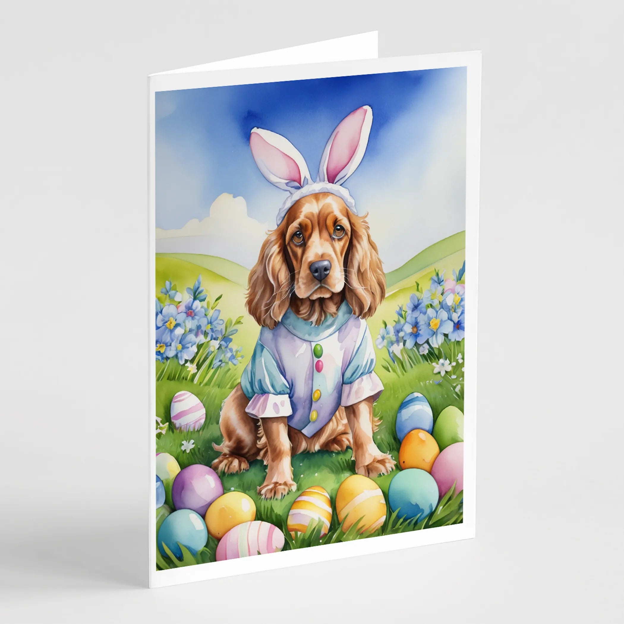 Easter Egg Hunt Greeting Cards  - Size: 5X7 | Pack Of: 8 | Collection name: Easter egg hunt