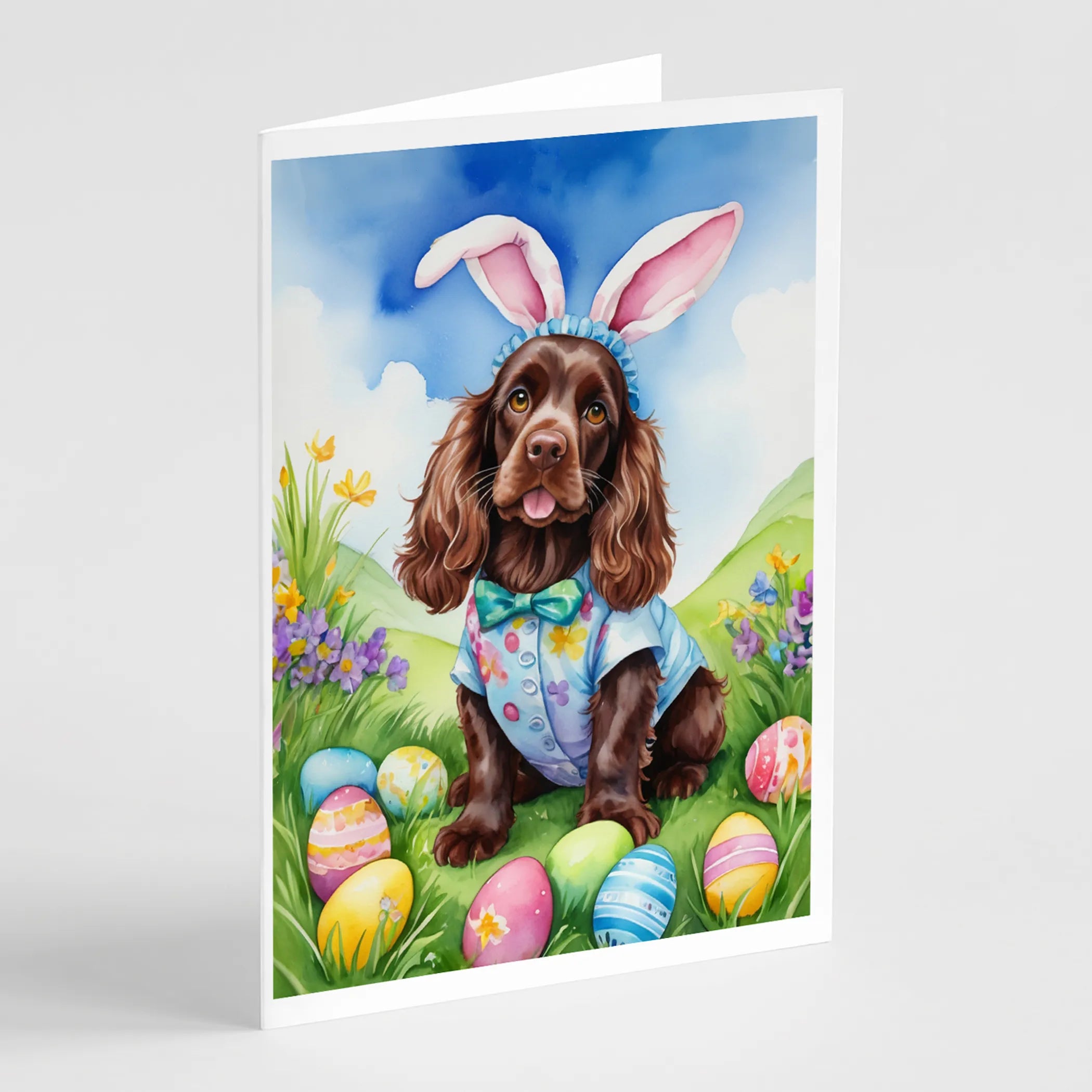 Easter Egg Hunt Greeting Cards  - Size: 5X7 | Pack Of: 8 | Collection name: Easter egg hunt