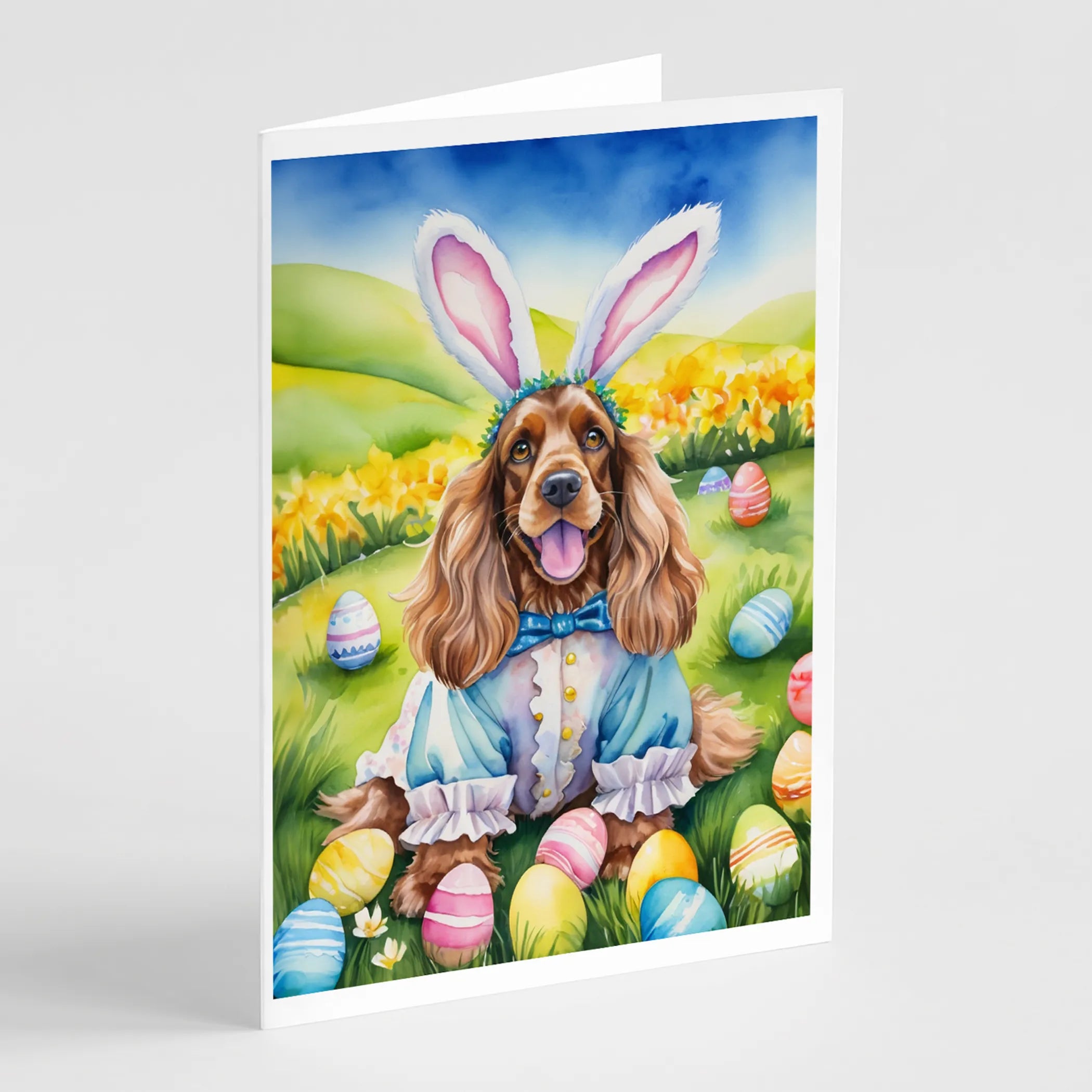 Easter Egg Hunt Greeting Cards  - Size: 5X7 | Pack Of: 8 | Collection name: Easter egg hunt