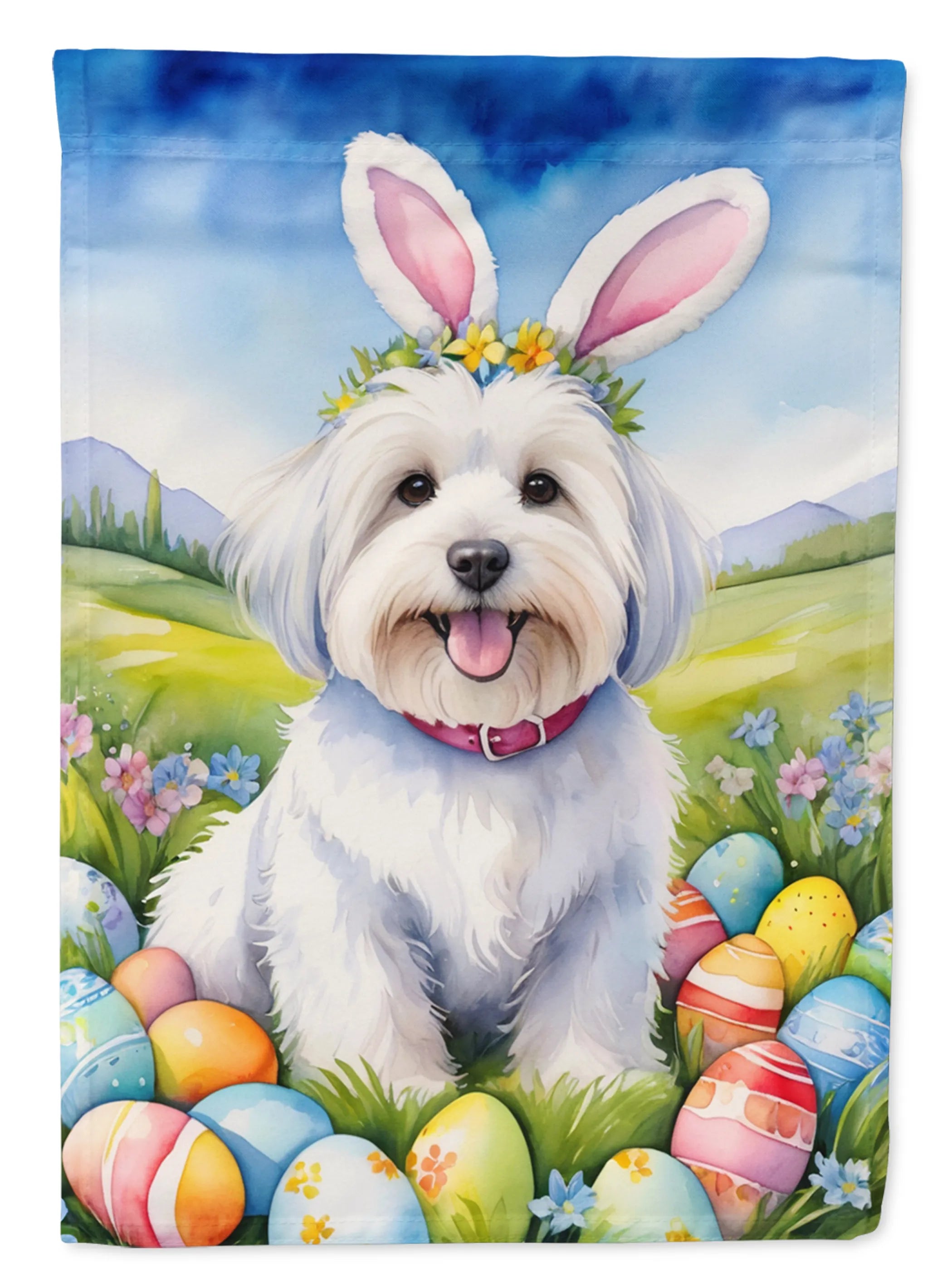 Easter Egg Hunt Decorative Flag - Size: GARDEN SIZE | Pack Of: 1 | Collection name: Easter egg hunt