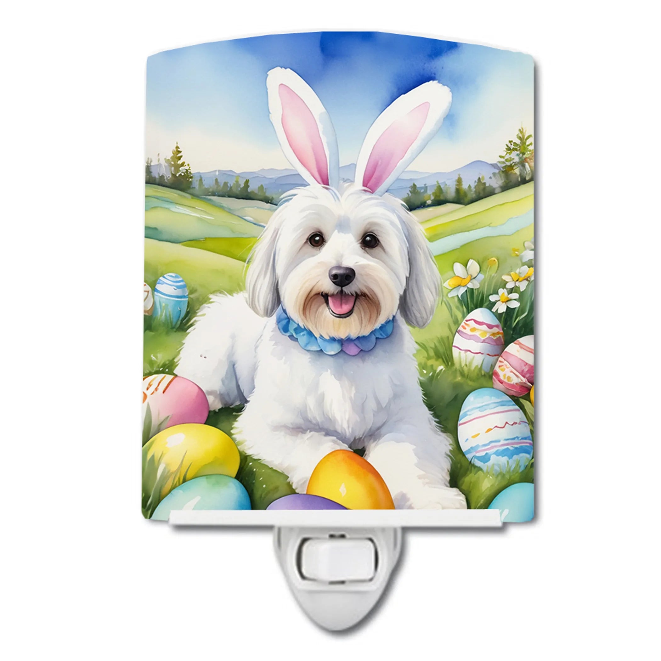Easter Egg Hunt Ceramic Night Light - Pack Of: 1 | Collection name: Easter egg hunt