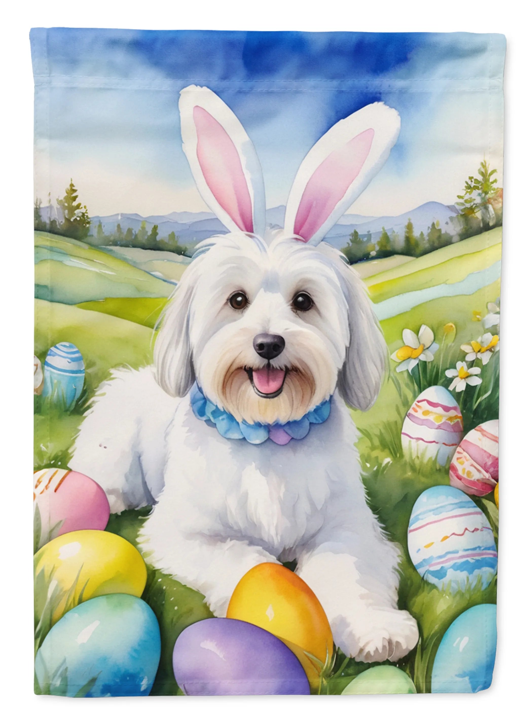 Easter Egg Hunt Decorative Flag - Size: GARDEN SIZE | Pack Of: 1 | Collection name: Easter egg hunt