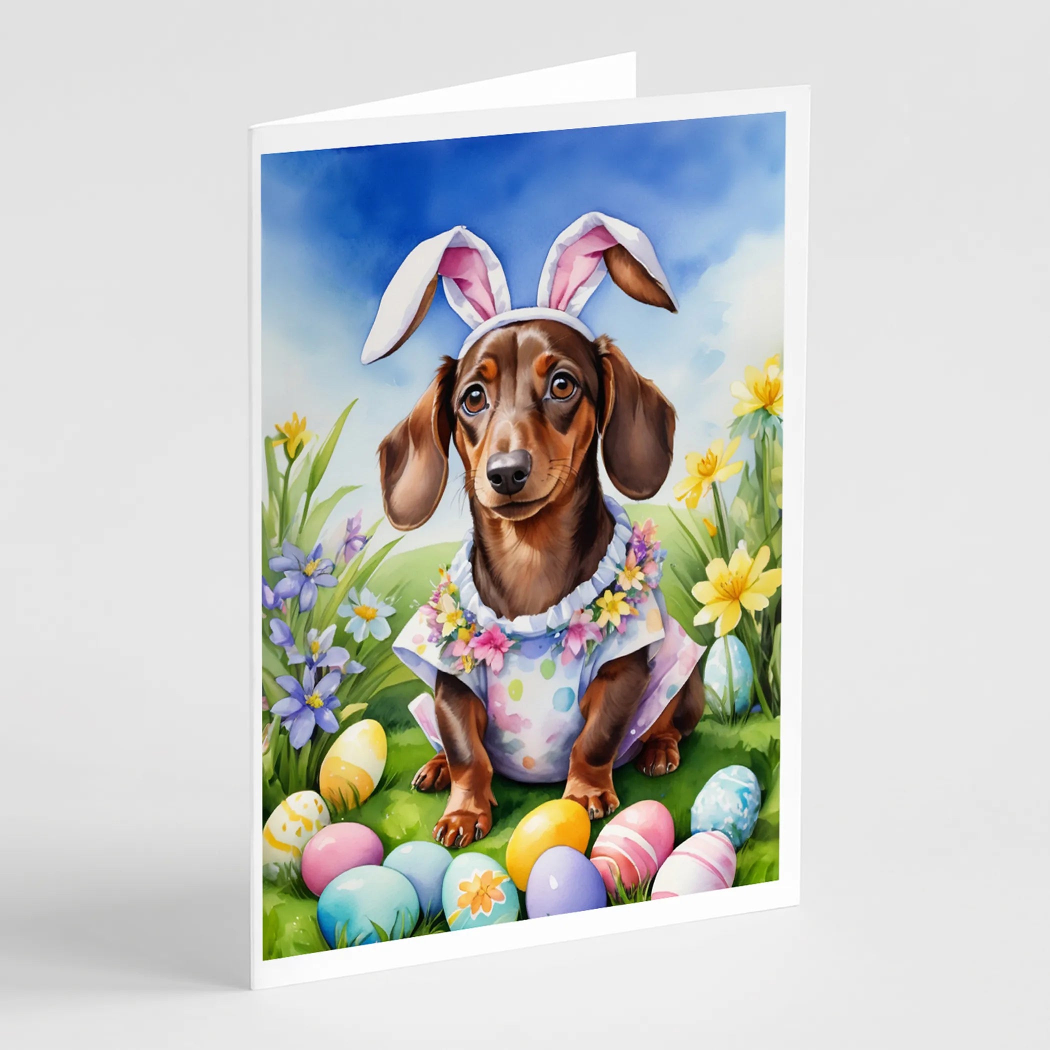 Easter Egg Hunt Greeting Cards  - Size: 5X7 | Pack Of: 8 | Collection name: Easter egg hunt