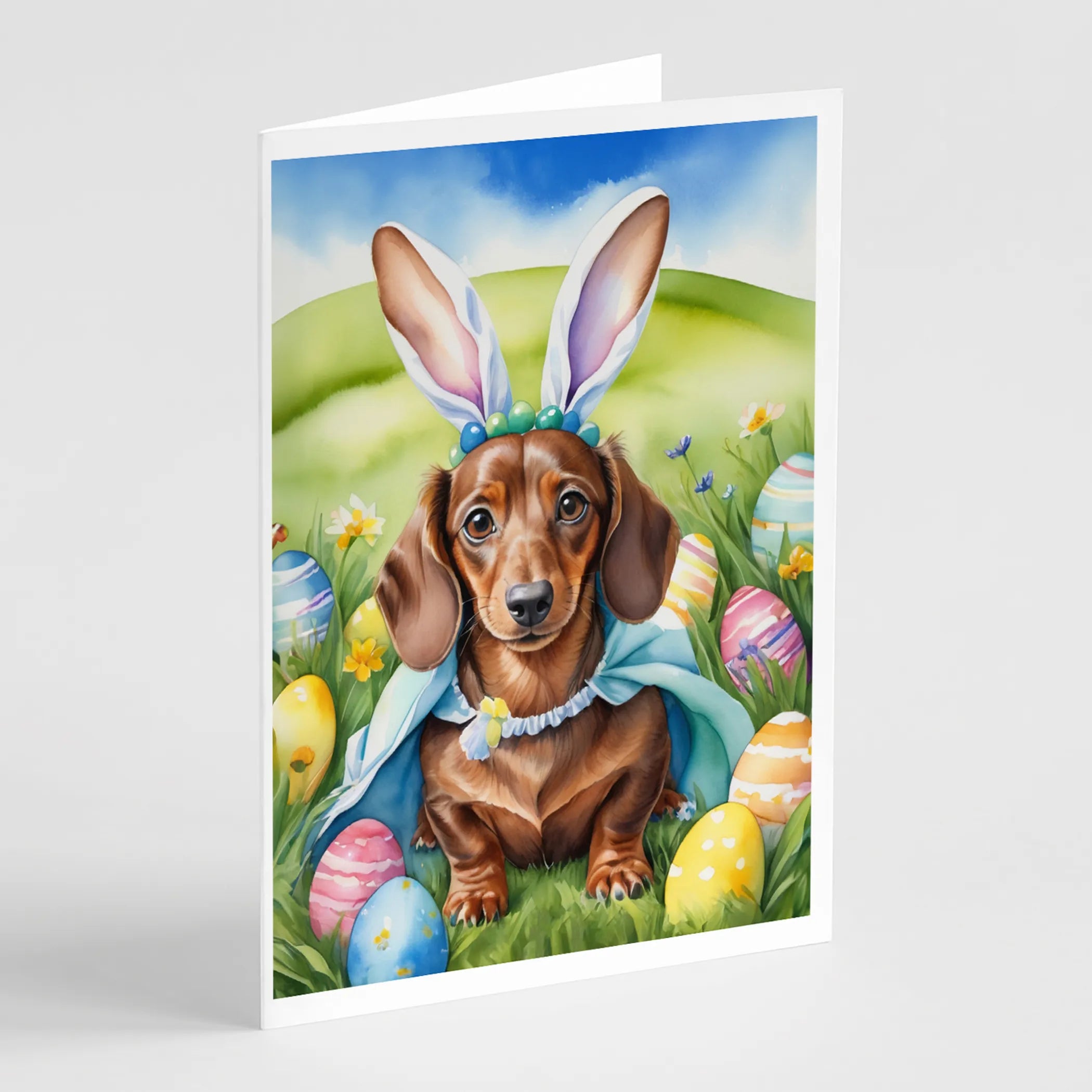 Easter Egg Hunt Greeting Cards  - Size: 5X7 | Pack Of: 8 | Collection name: Easter egg hunt