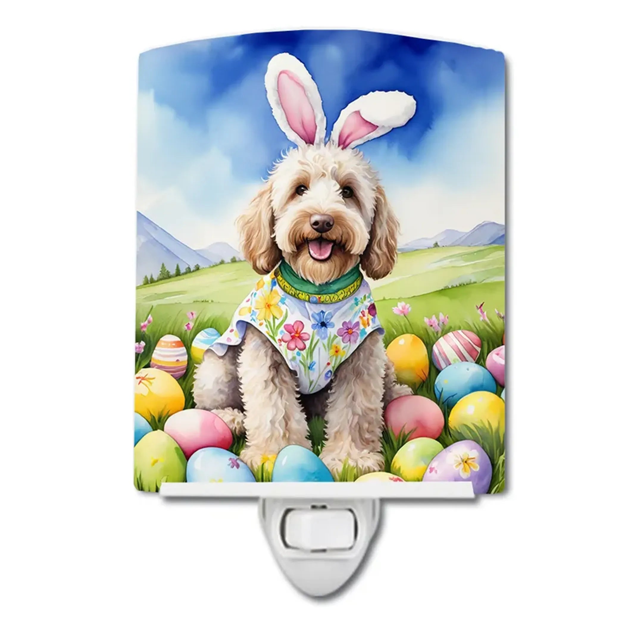 Labradoodle Ceramic Night Light