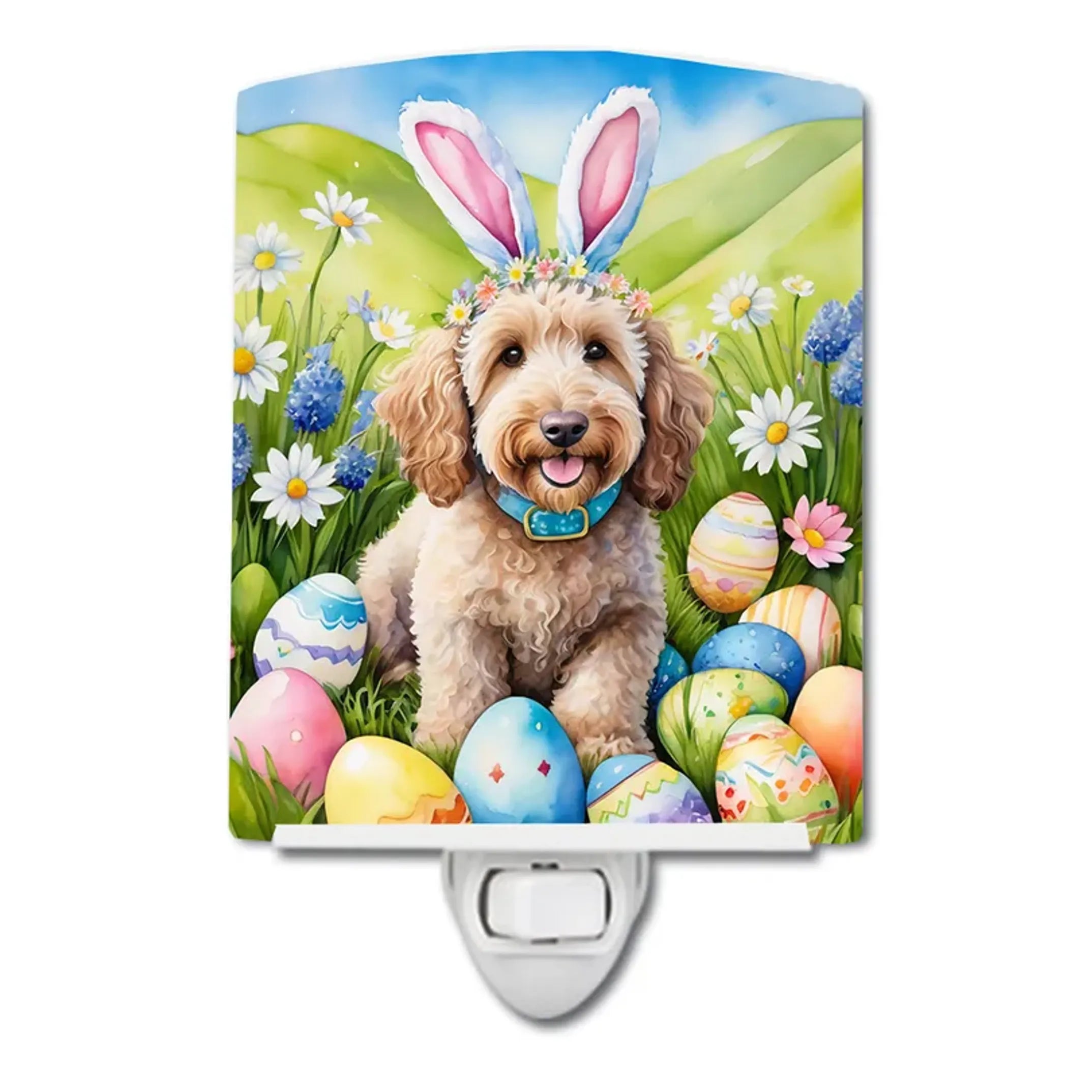 Labradoodle Ceramic Night Light