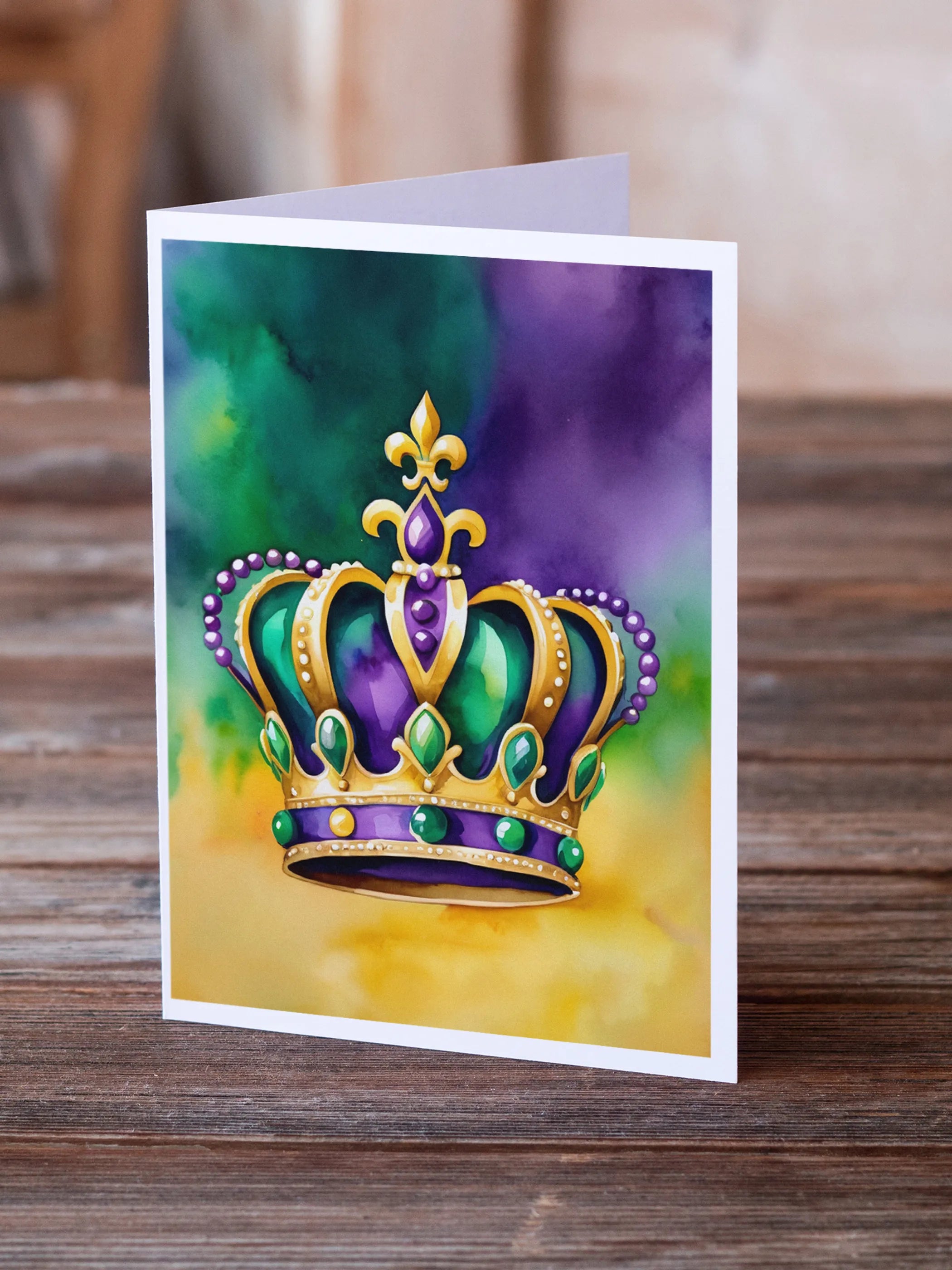 Mardi Gras 2024 Greeting Cards  - Size: 5X7 | Pack Of: 8 | Collection name: Mardi gras 2024