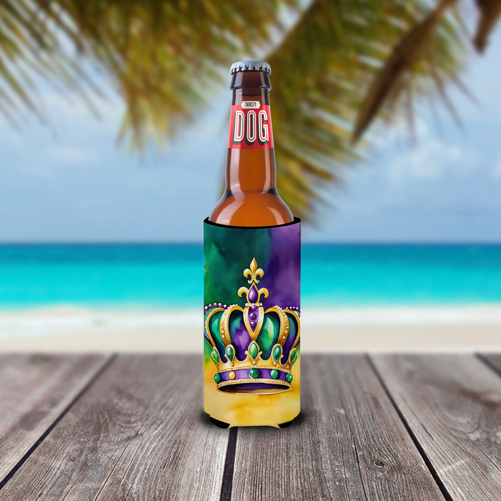 Mardi Gras 2024 Hugger for Ultra Slim Cans - Size: SLIM CAN | Pack Of: 1 | Collection name: Mardi gras 2024