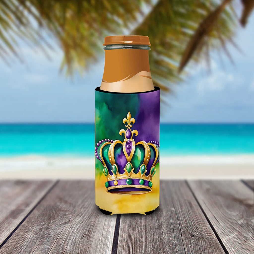 Mardi Gras 2024 Hugger for Ultra Slim Cans - Size: SLIM CAN | Pack Of: 1 | Collection name: Mardi gras 2024