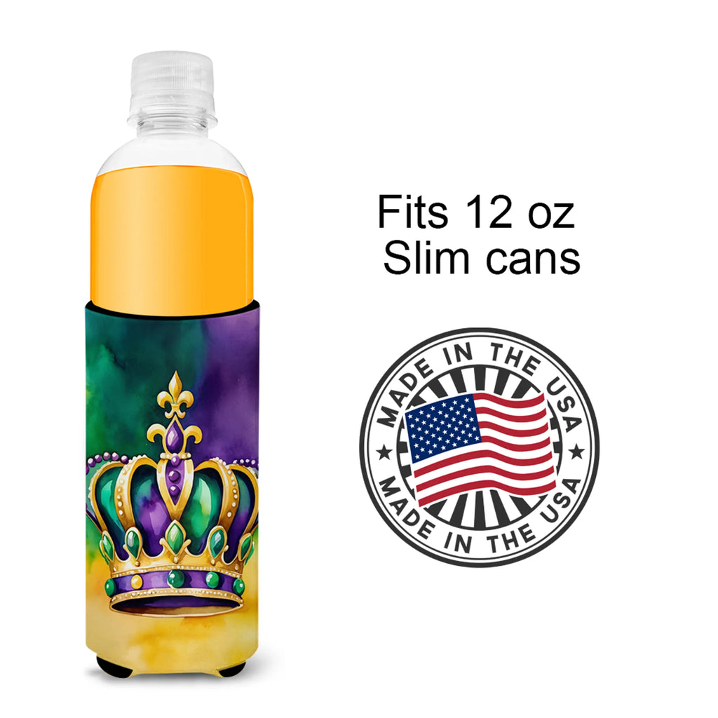Mardi Gras 2024 Hugger for Ultra Slim Cans - Size: SLIM CAN | Pack Of: 1 | Collection name: Mardi gras 2024