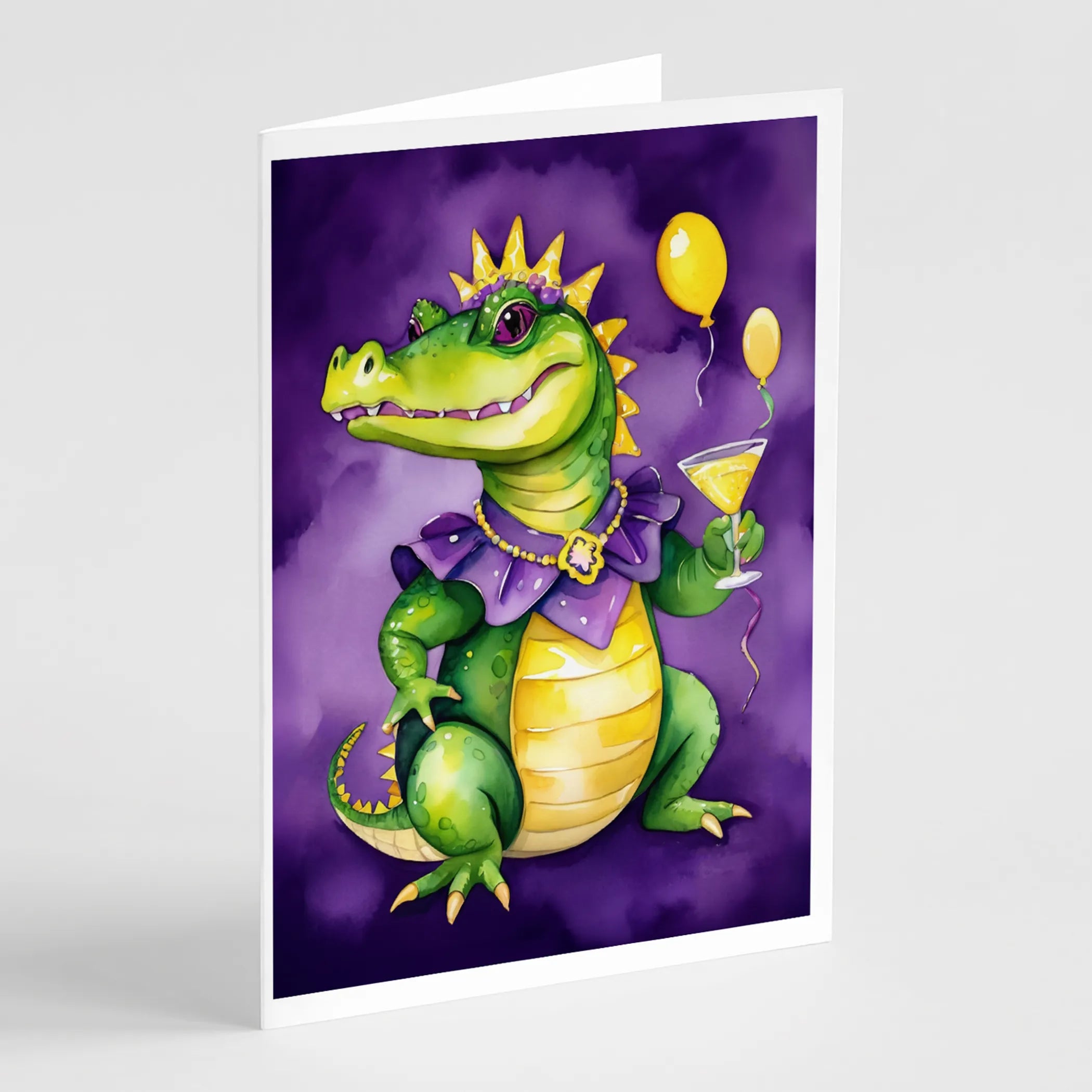 Mardi Gras 2024 Greeting Cards  - Size: 5X7 | Pack Of: 8 | Collection name: Mardi gras 2024