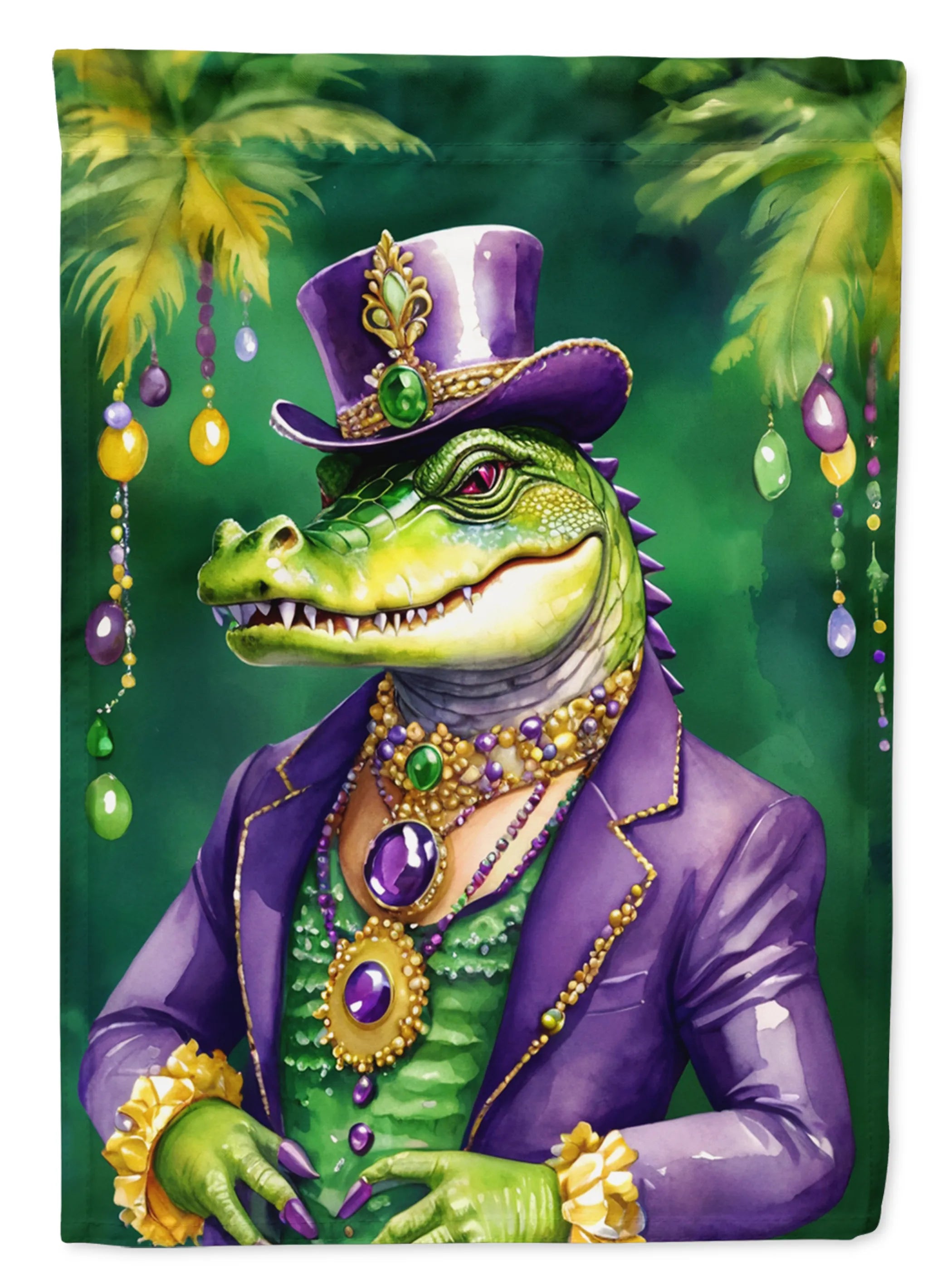 Mardi Gras 2024 Decorative Flag - Pack Of: 1 | Collection name: Mardi gras 2024