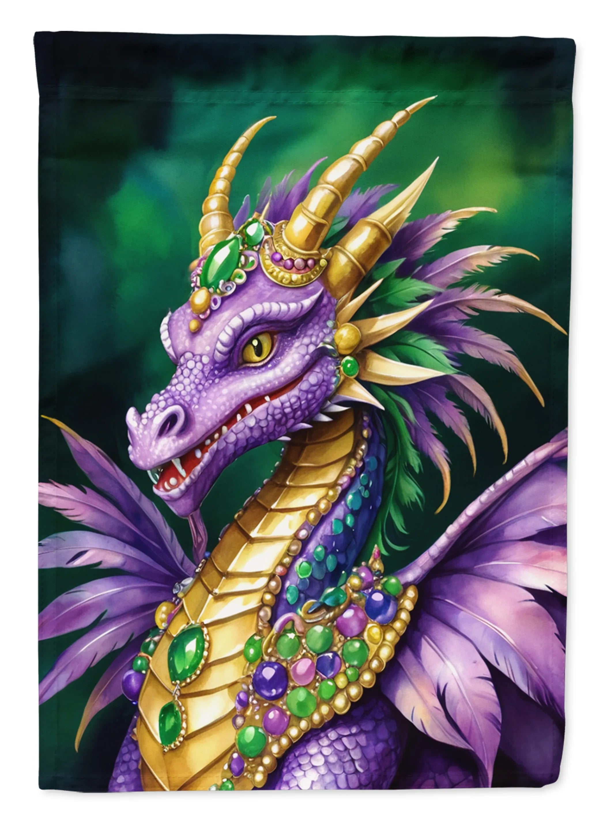 Mardi Gras 2024 Decorative Flag - Pack Of: 1 | Collection name: Mardi gras 2024