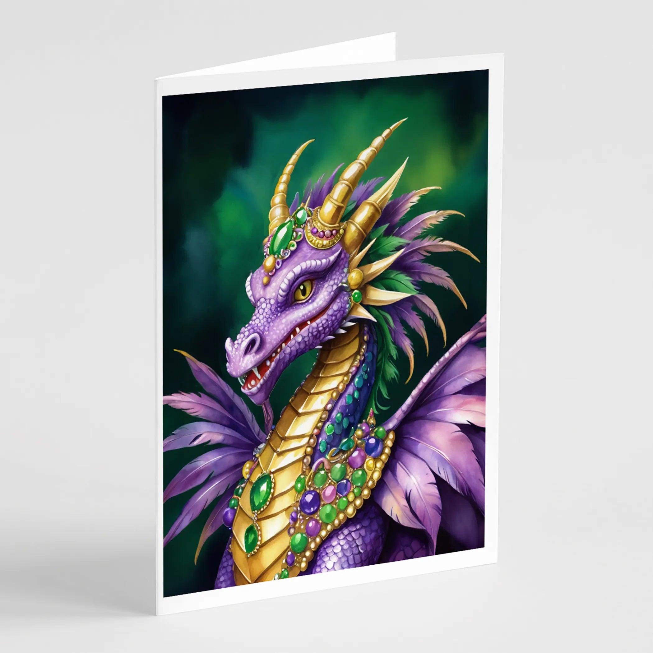 Mardi Gras 2024 Greeting Cards  - Size: 5X7 | Pack Of: 8 | Collection name: Mardi gras 2024