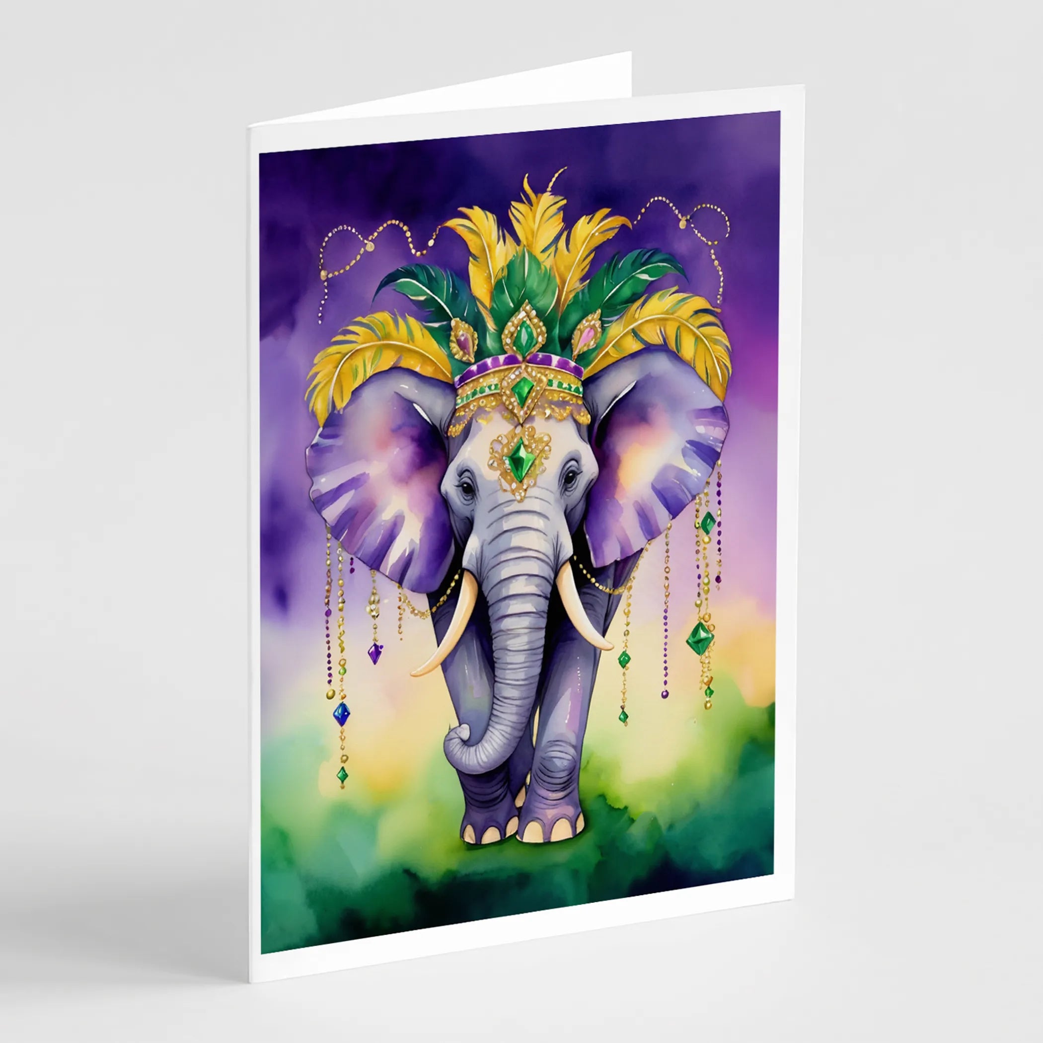 Mardi Gras 2024 Greeting Cards  - Size: 5X7 | Pack Of: 8 | Collection name: Mardi gras 2024