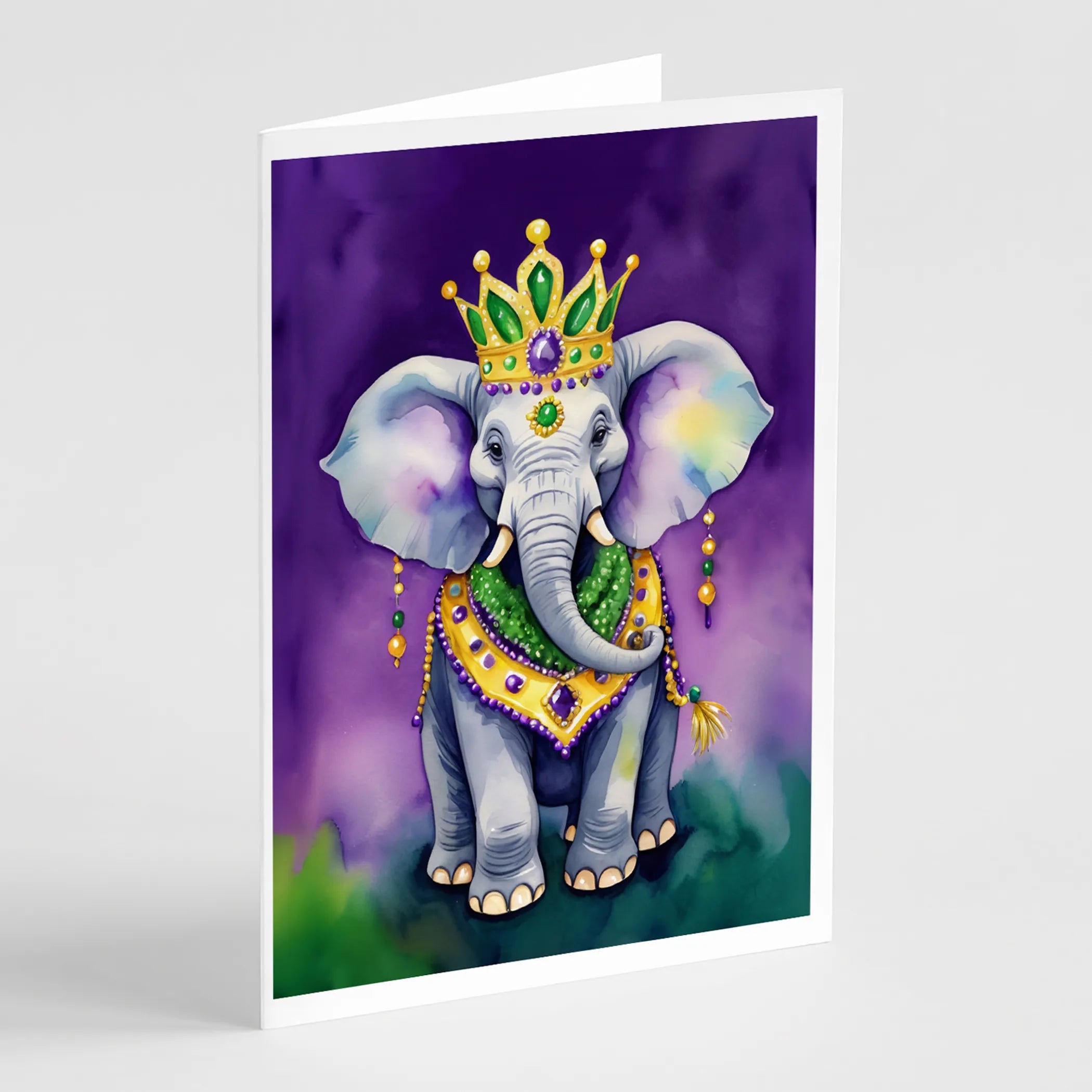 Mardi Gras 2024 Greeting Cards  - Size: 5X7 | Pack Of: 8 | Collection name: Mardi gras 2024