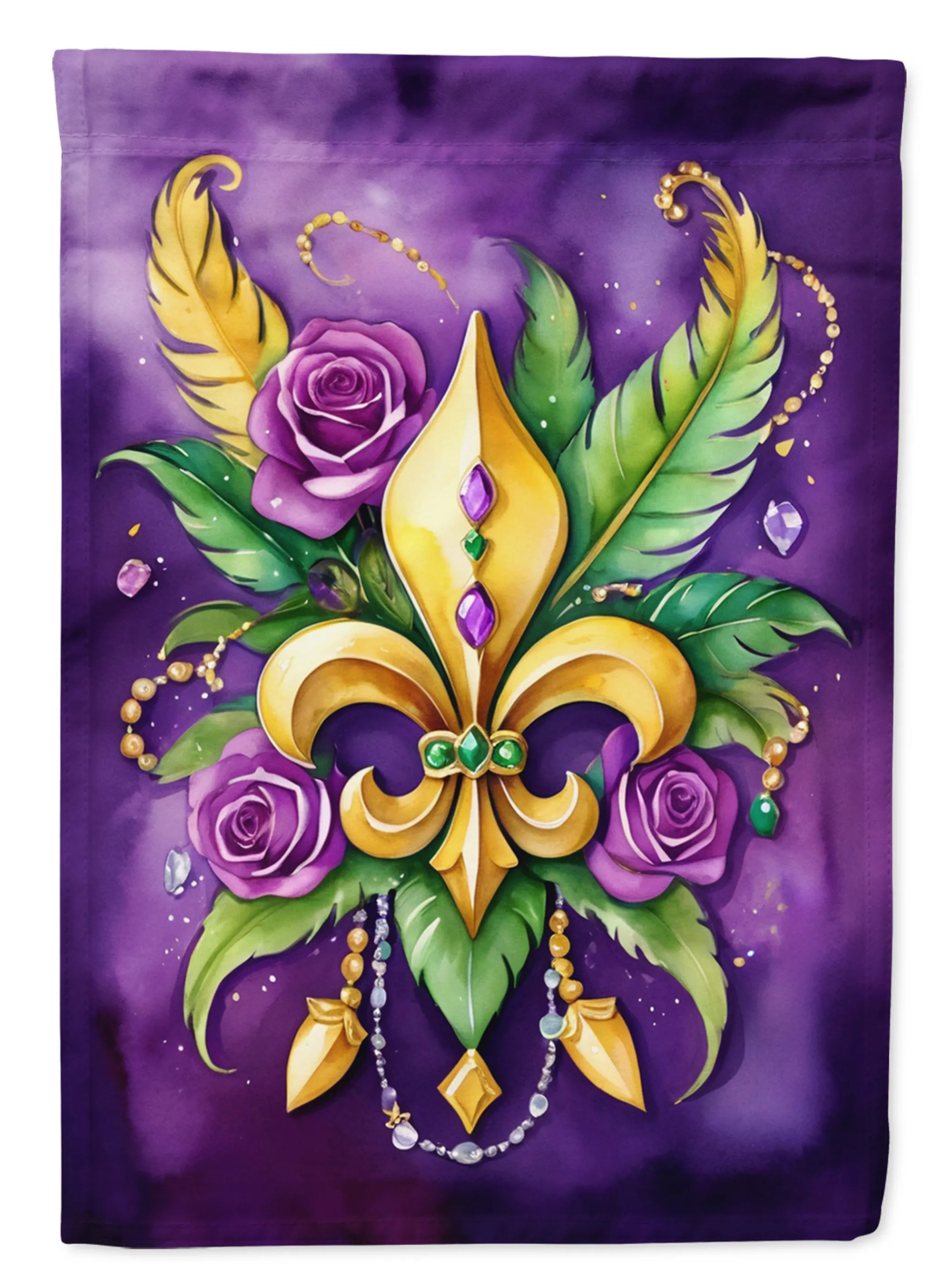Mardi Gras 2024 Decorative Flag - Pack Of: 1 | Collection name: Mardi gras 2024