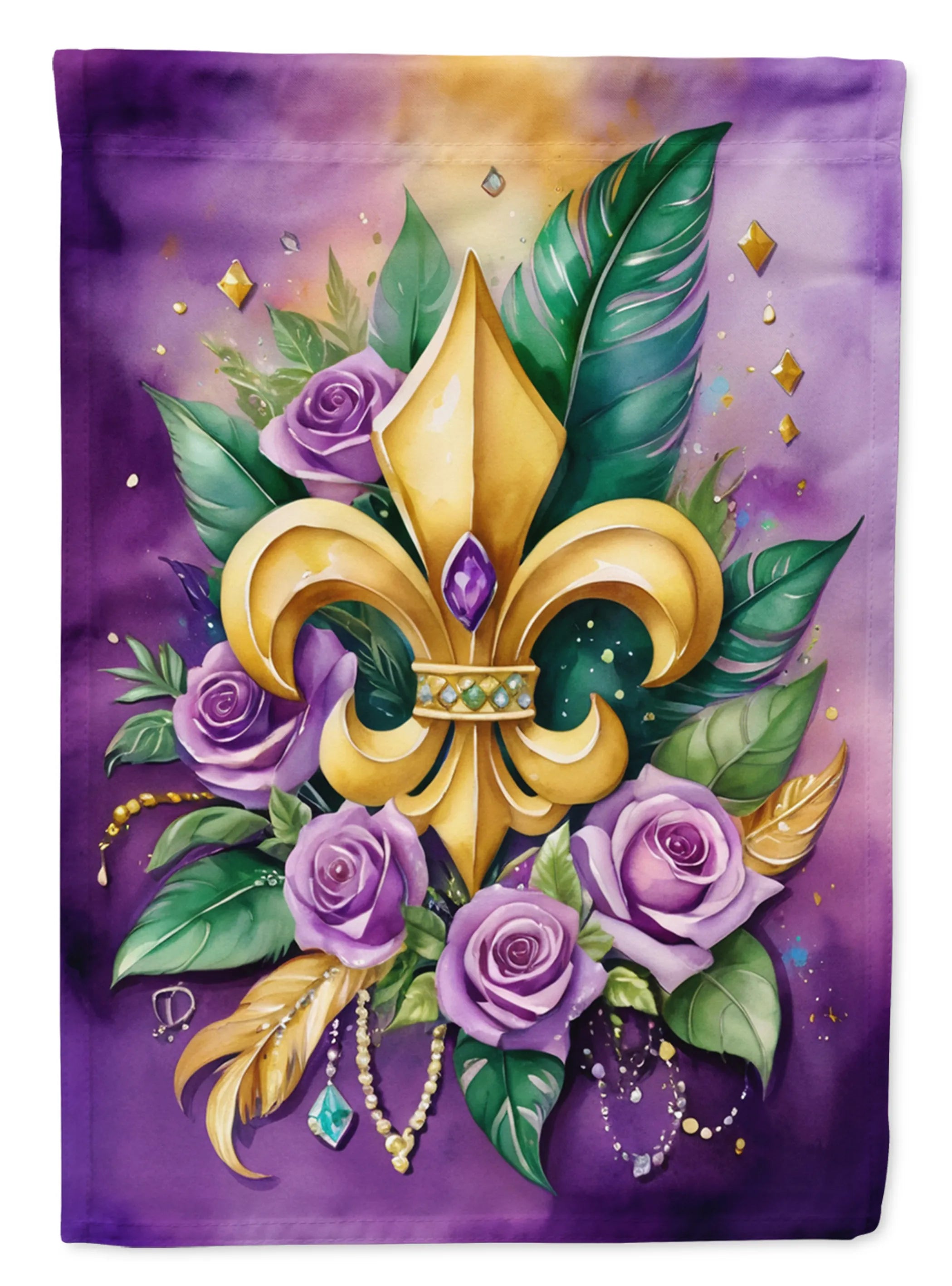 Mardi Gras 2024 Decorative Flag - Pack Of: 1 | Collection name: Mardi gras 2024