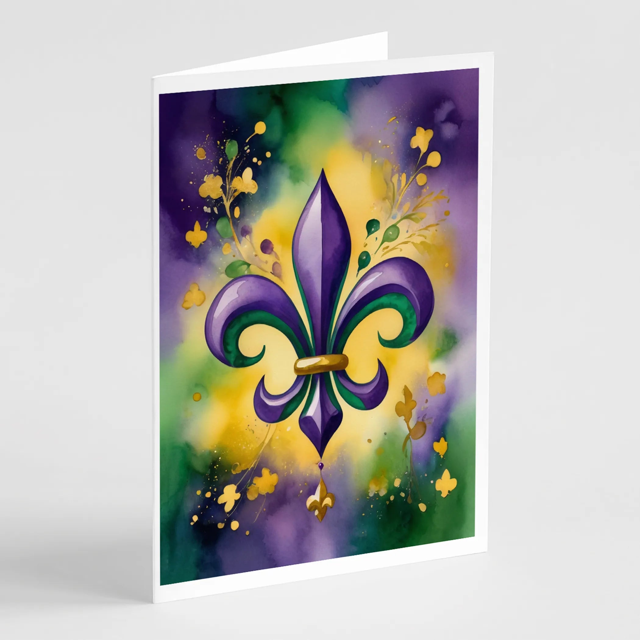Mardi Gras 2024 Greeting Cards  - Size: 5X7 | Pack Of: 8 | Collection name: Mardi gras 2024