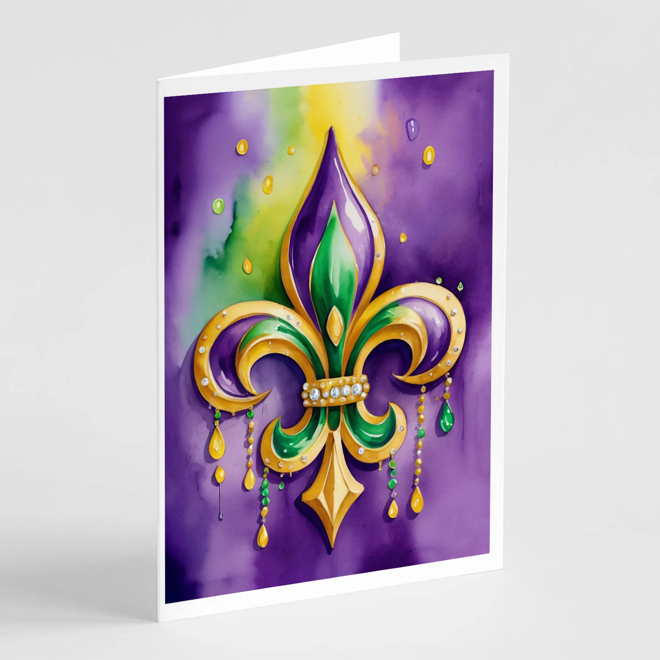 Mardi Gras 2024 Greeting Cards  - Size: 5X7 | Pack Of: 8 | Collection name: Mardi gras 2024
