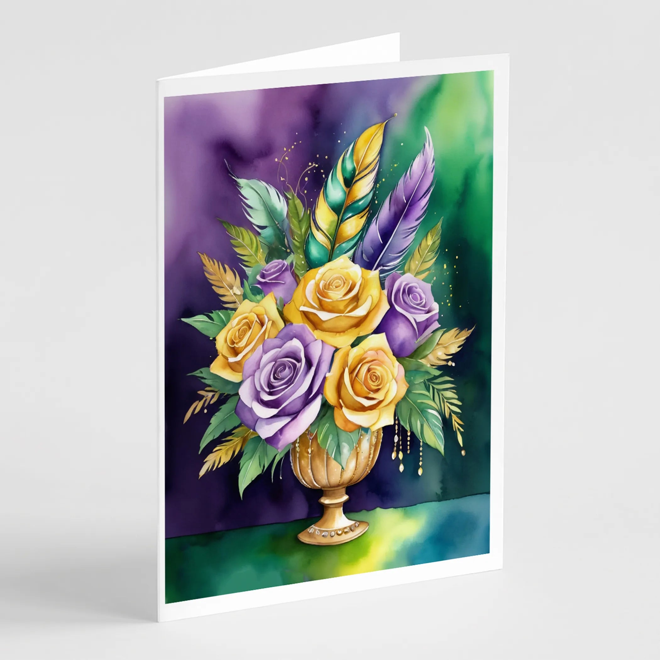 Mardi Gras 2024 Greeting Cards  - Size: 5X7 | Pack Of: 8 | Collection name: Mardi gras 2024