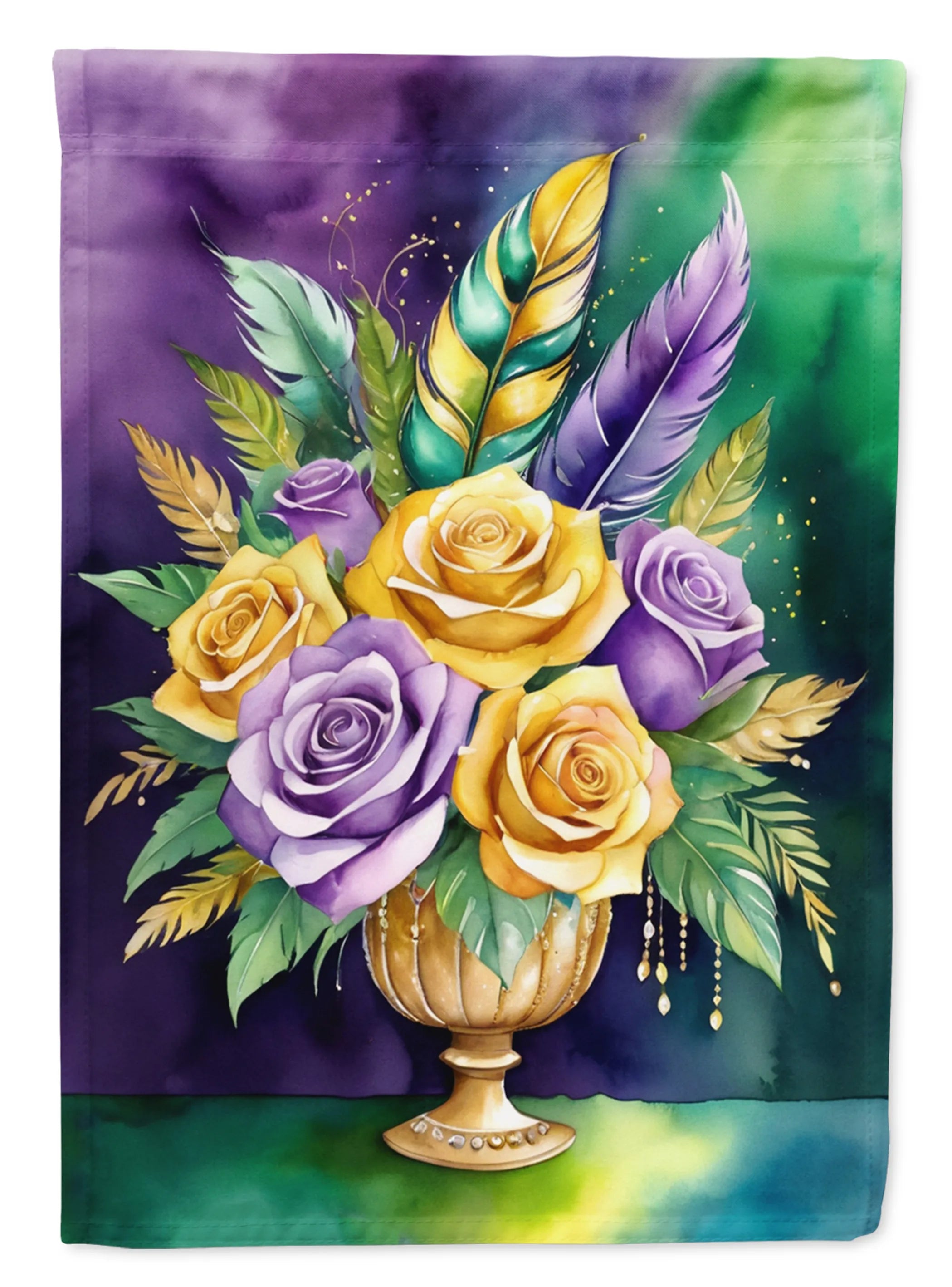Mardi Gras 2024 Decorative Flag - Pack Of: 1 | Collection name: Mardi gras 2024