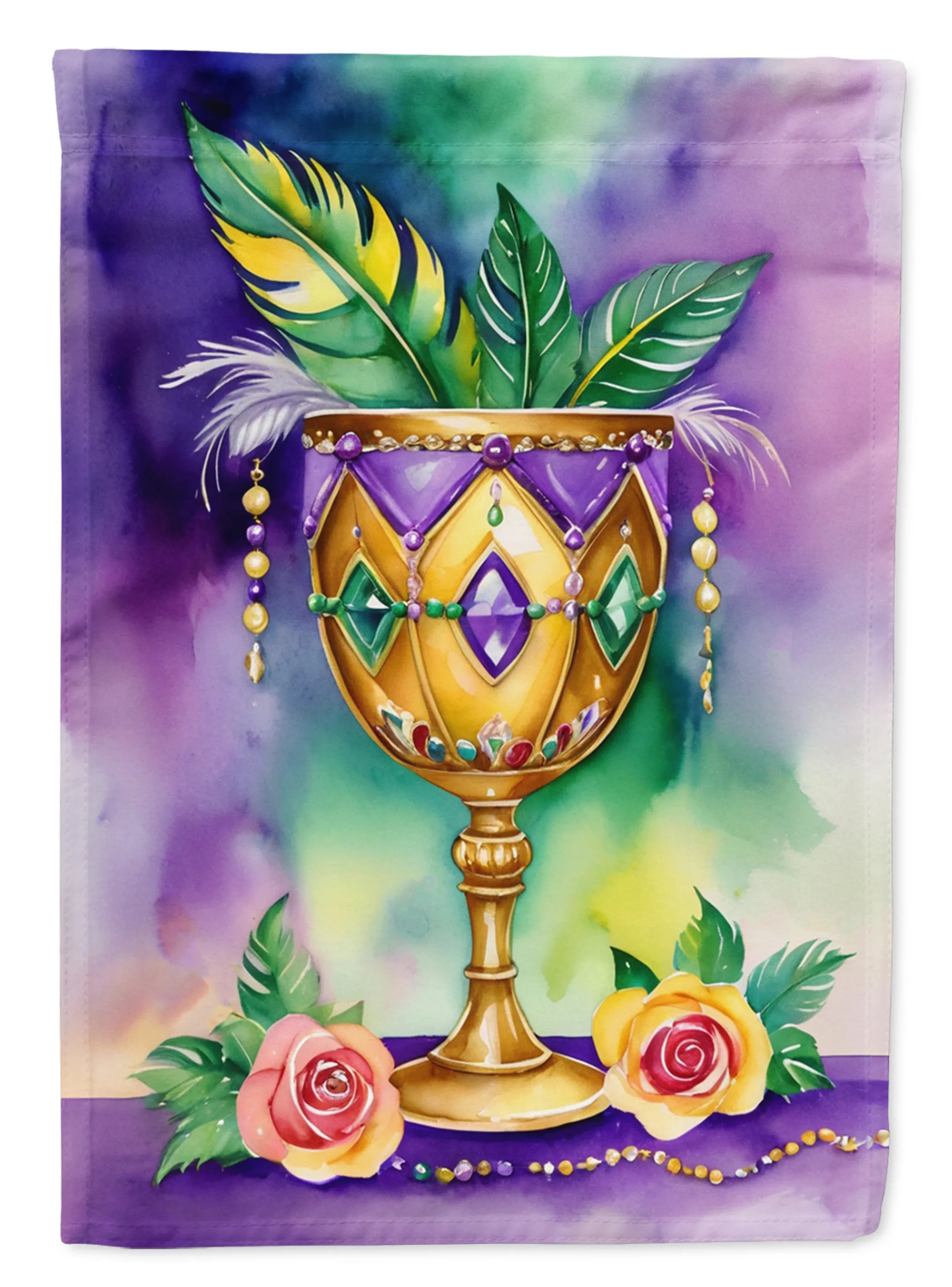 Mardi Gras 2024 Decorative Flag - Pack Of: 1 | Collection name: Mardi gras 2024