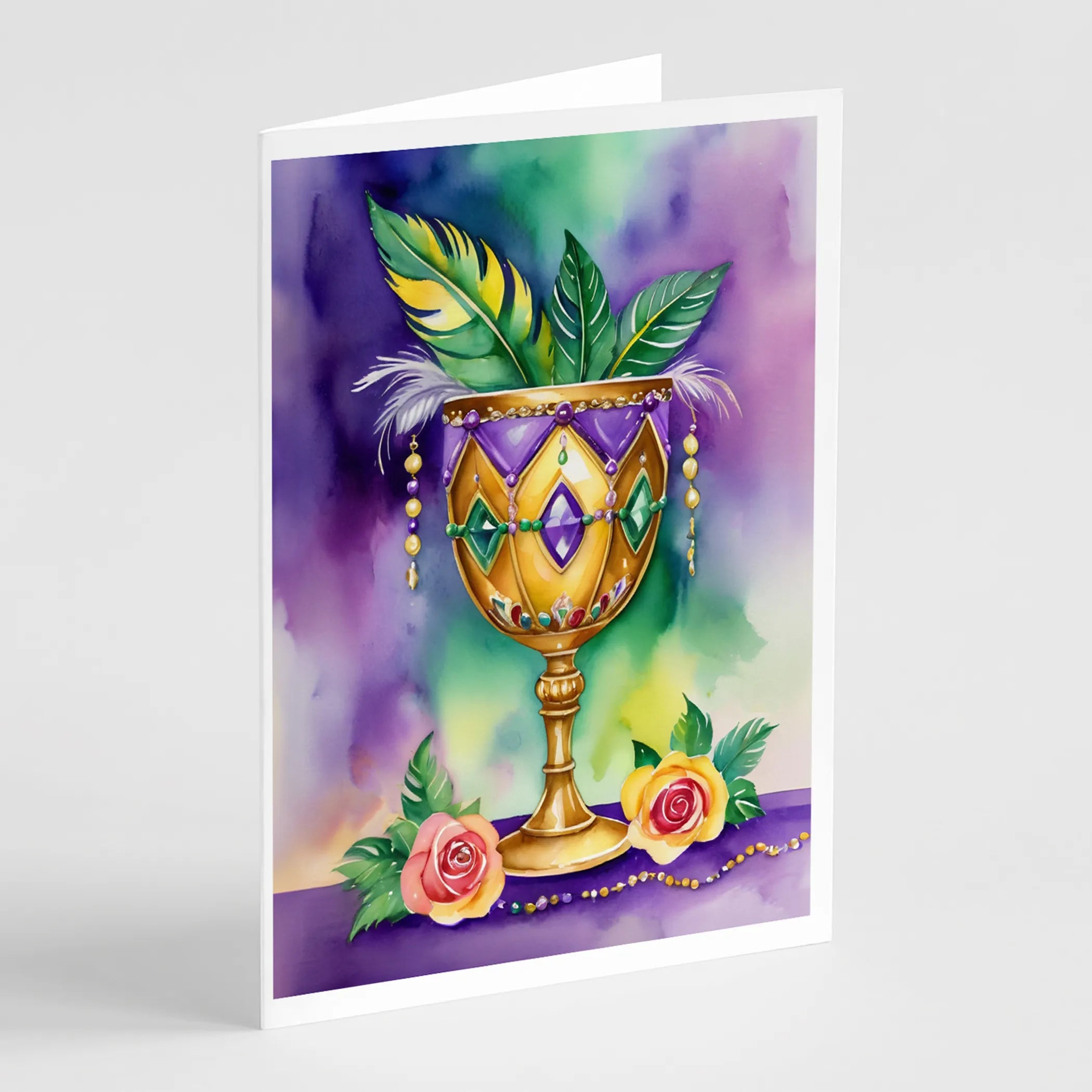 Mardi Gras 2024 Greeting Cards  - Size: 5X7 | Pack Of: 8 | Collection name: Mardi gras 2024