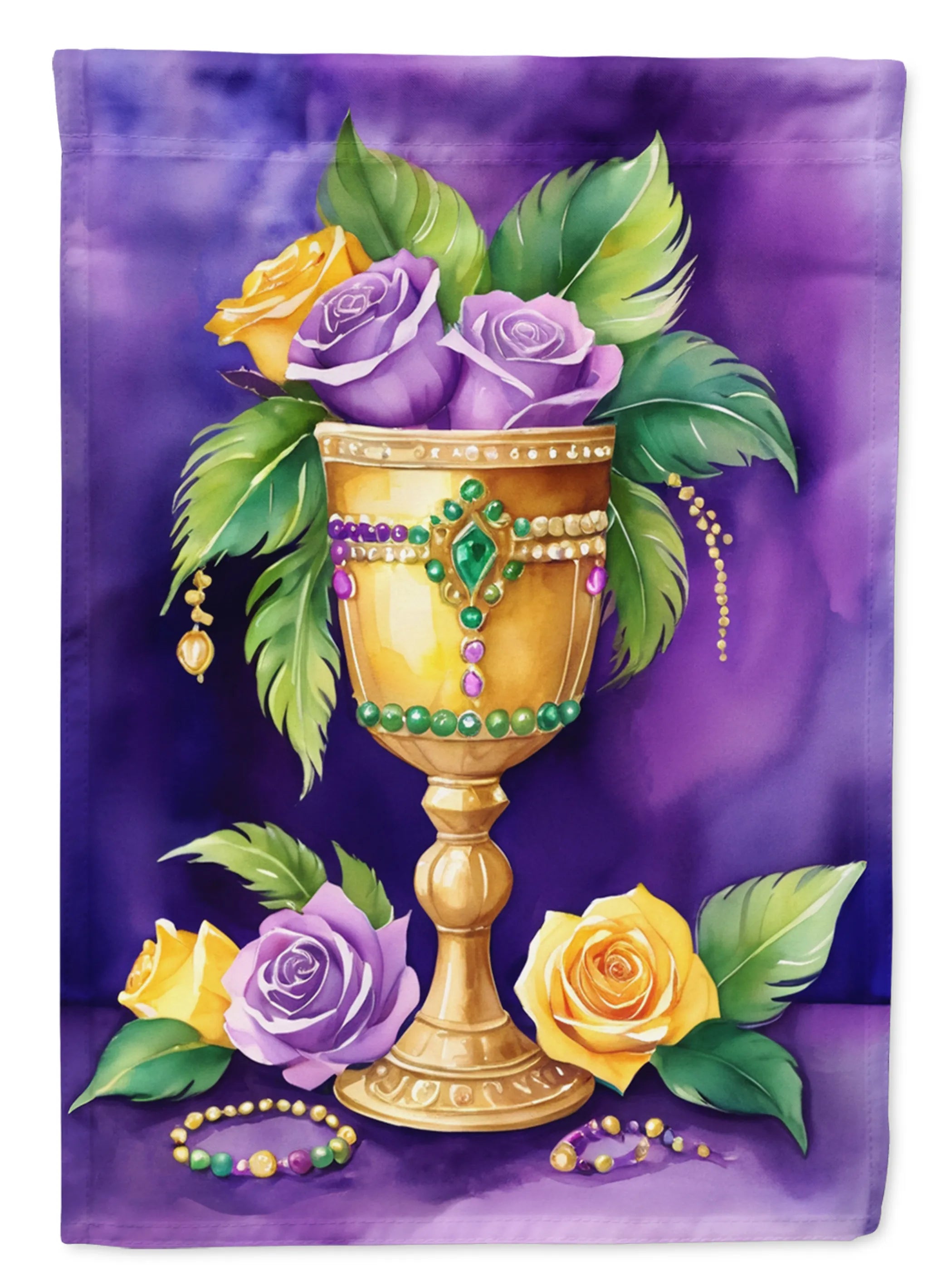 Mardi Gras 2024 Decorative Flag - Pack Of: 1 | Collection name: Mardi gras 2024