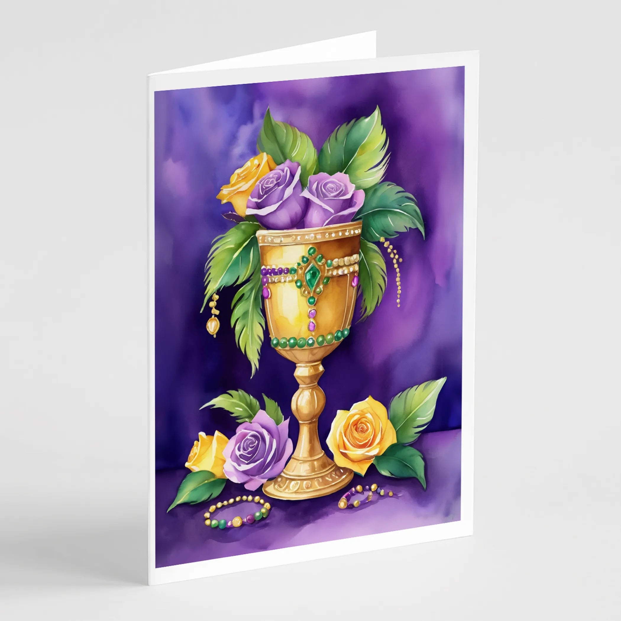 Mardi Gras 2024 Greeting Cards  - Size: 5X7 | Pack Of: 8 | Collection name: Mardi gras 2024