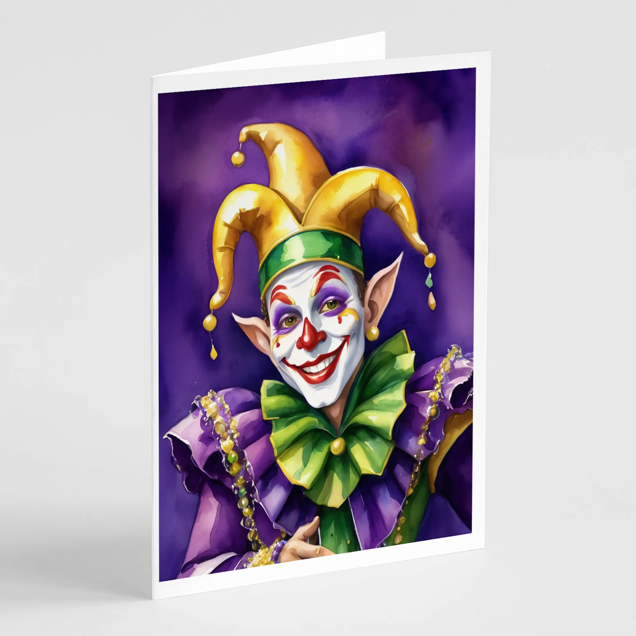 Mardi Gras 2024 Greeting Cards  - Size: 5X7 | Pack Of: 8 | Collection name: Mardi gras 2024