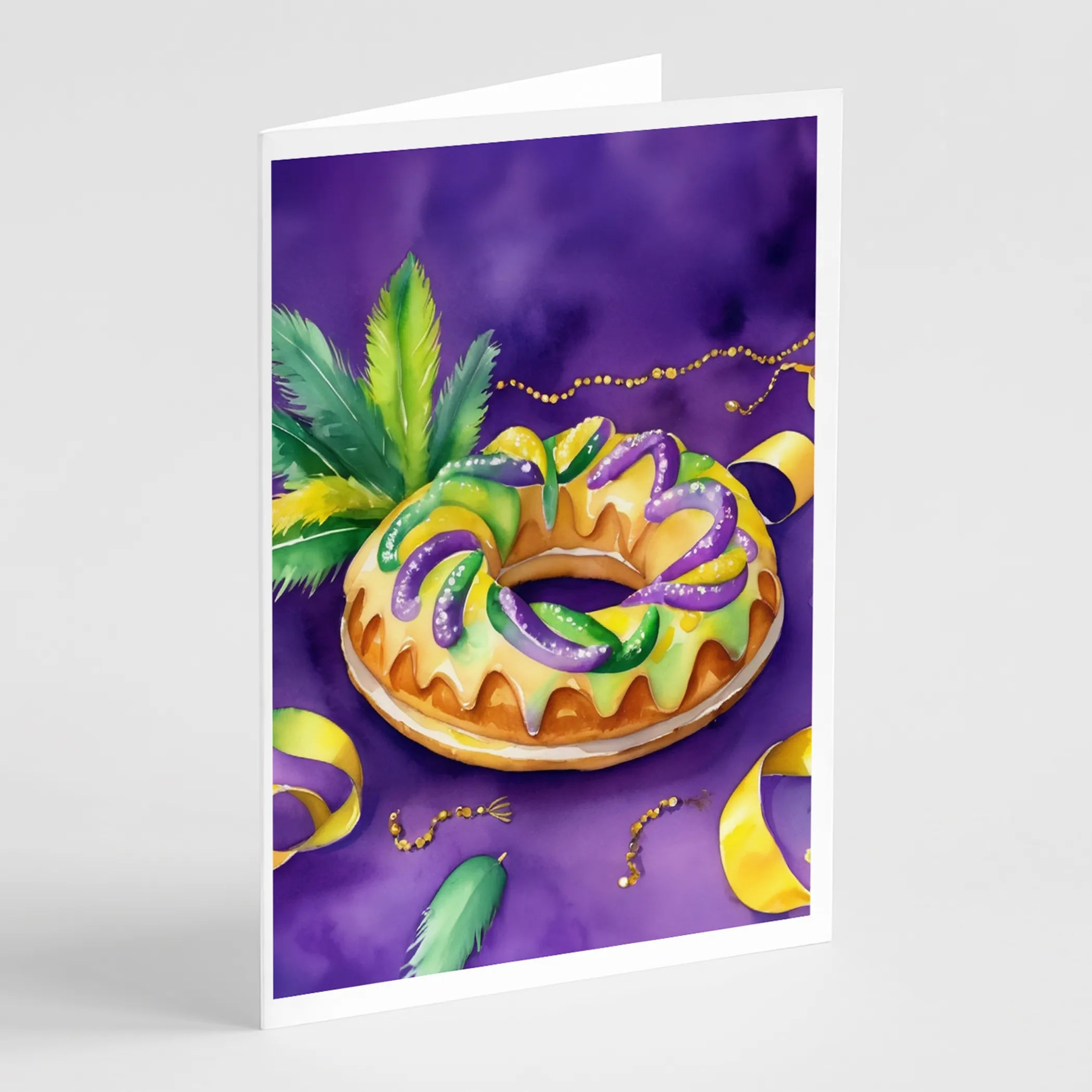 Mardi Gras 2024 Greeting Cards  - Size: 5X7 | Pack Of: 8 | Collection name: Mardi gras 2024