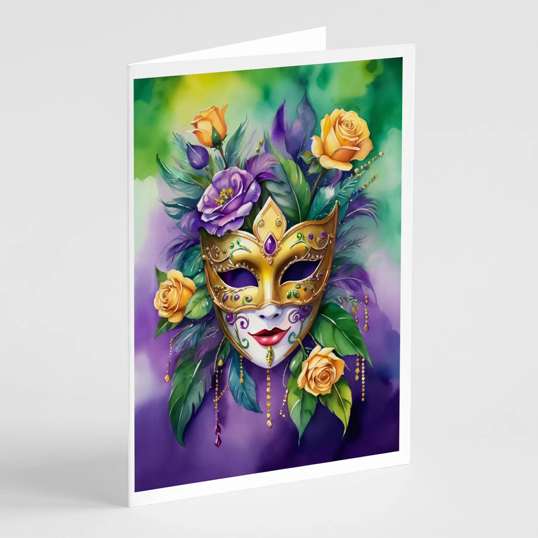 Mardi Gras 2024 Greeting Cards  - Size: 5X7 | Pack Of: 8 | Collection name: Mardi gras 2024