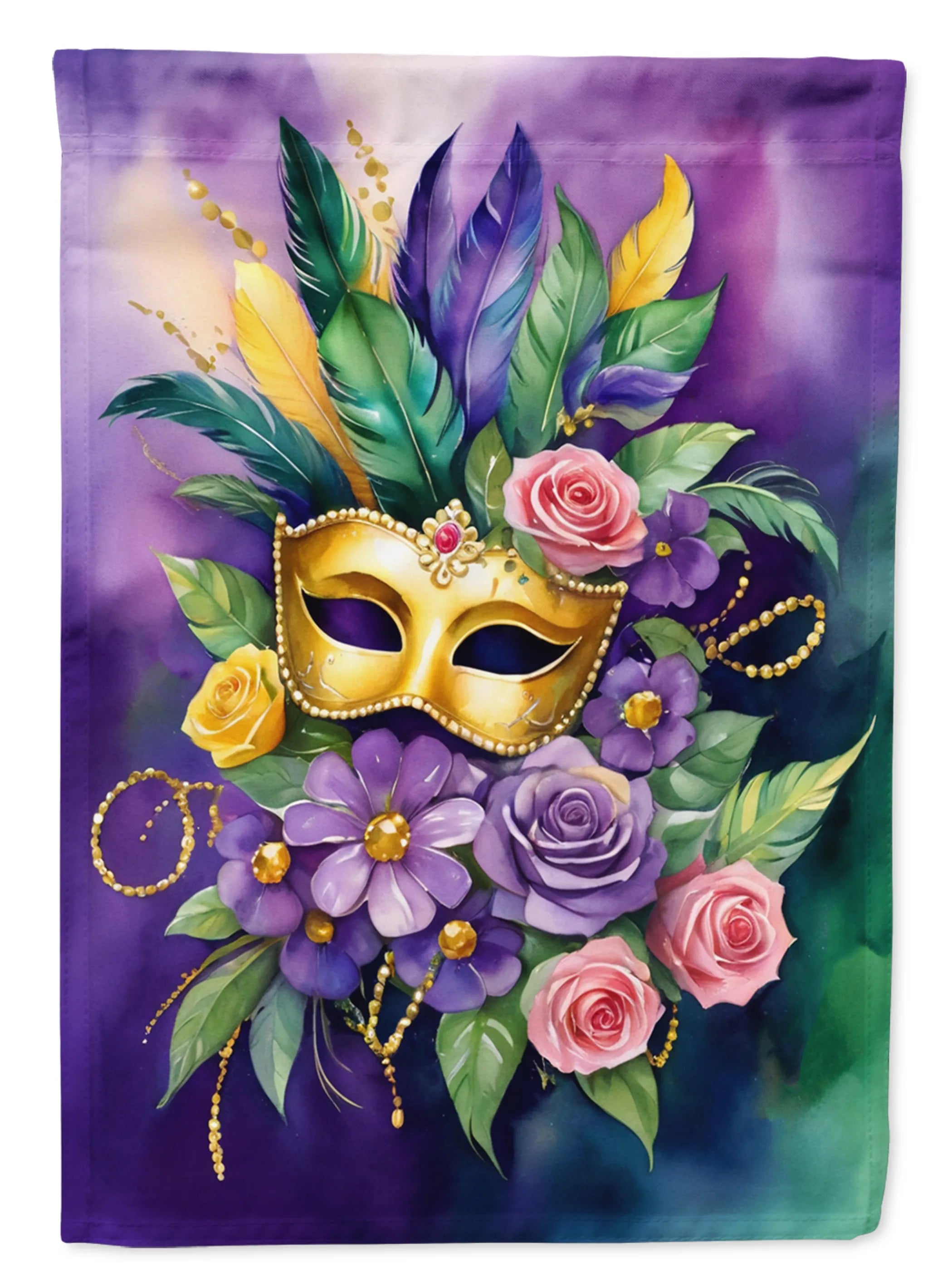 Mardi Gras 2024 Decorative Flag - Pack Of: 1 | Collection name: Mardi gras 2024