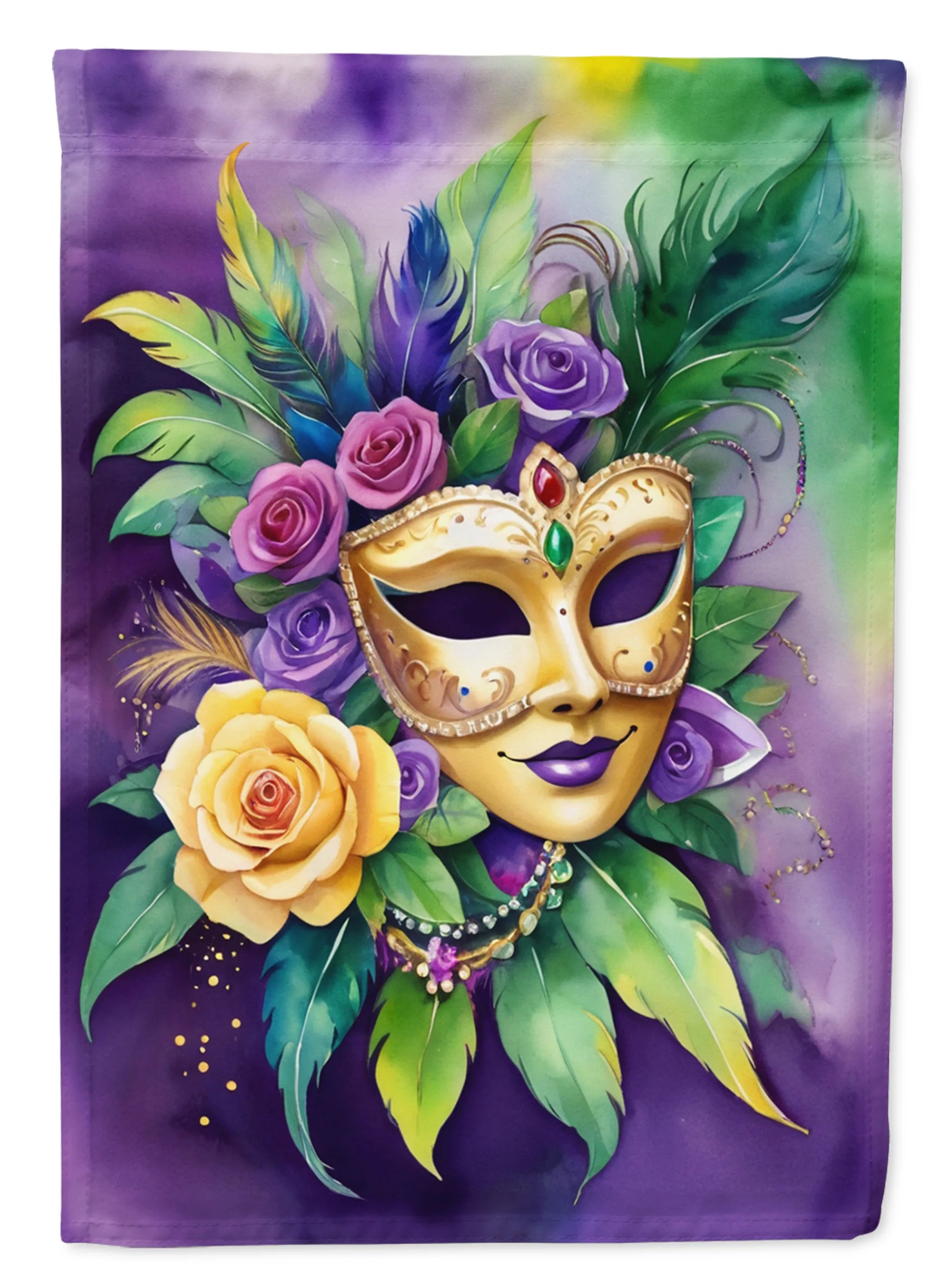Mardi Gras 2024 Decorative Flag - Pack Of: 1 | Collection name: Mardi gras 2024