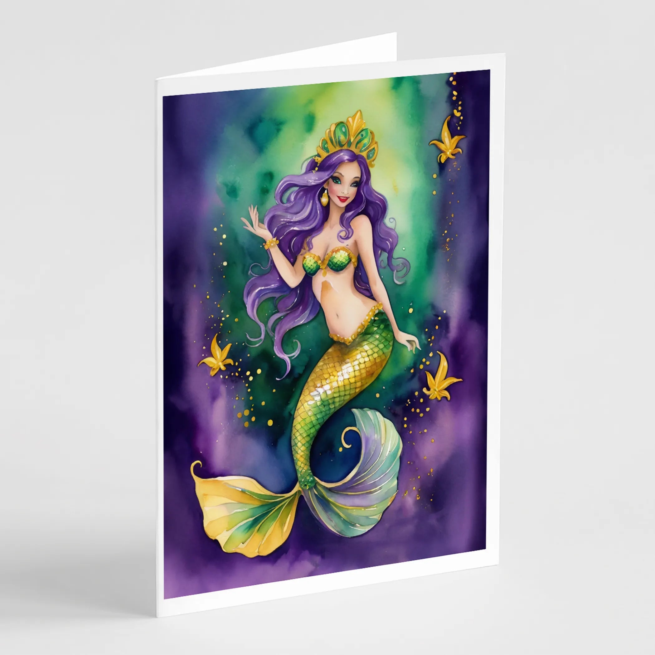 Mardi Gras 2024 Greeting Cards  - Size: 5X7 | Pack Of: 8 | Collection name: Mardi gras 2024