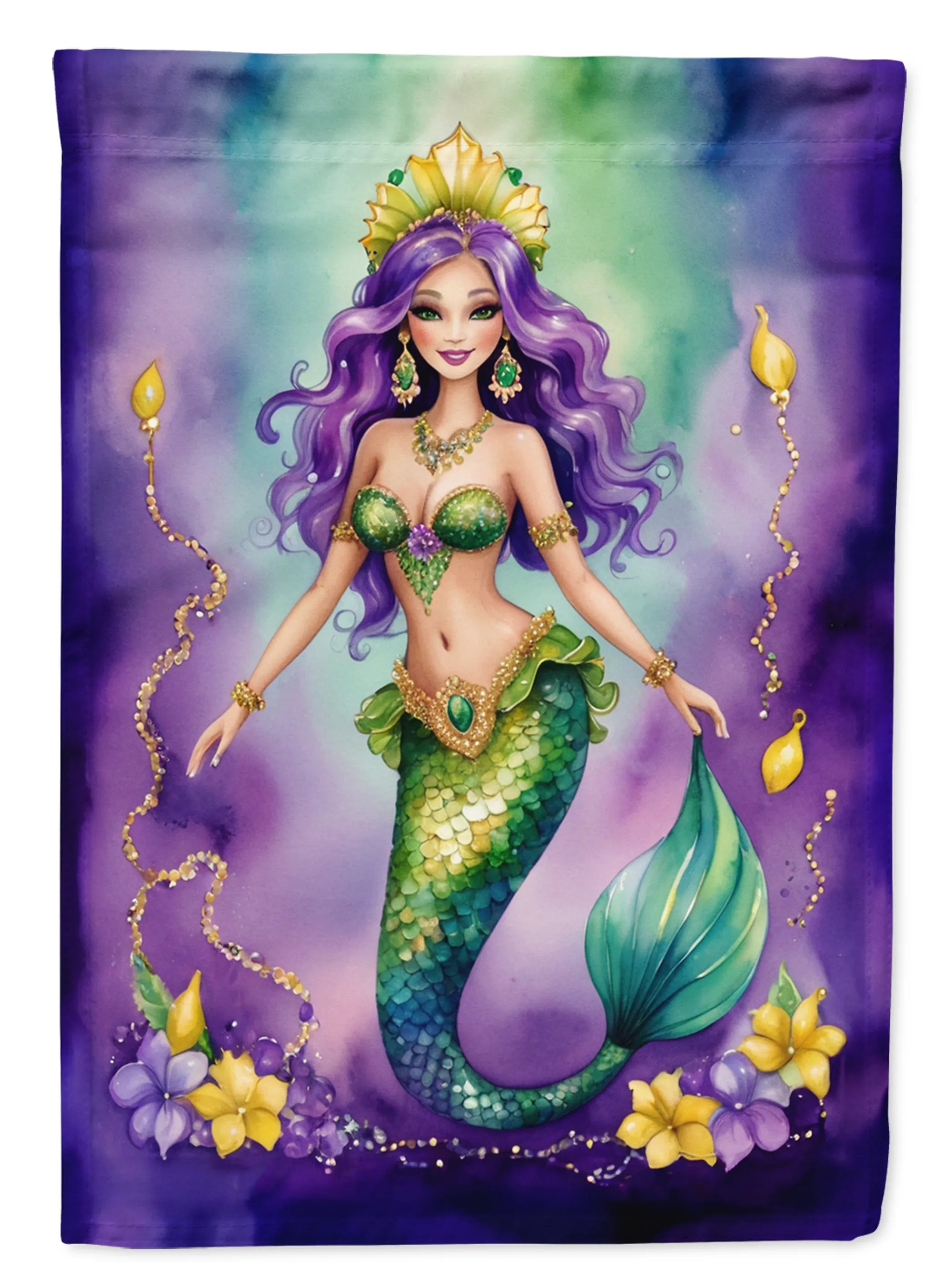 Mardi Gras 2024 Decorative Flag - Pack Of: 1 | Collection name: Mardi gras 2024