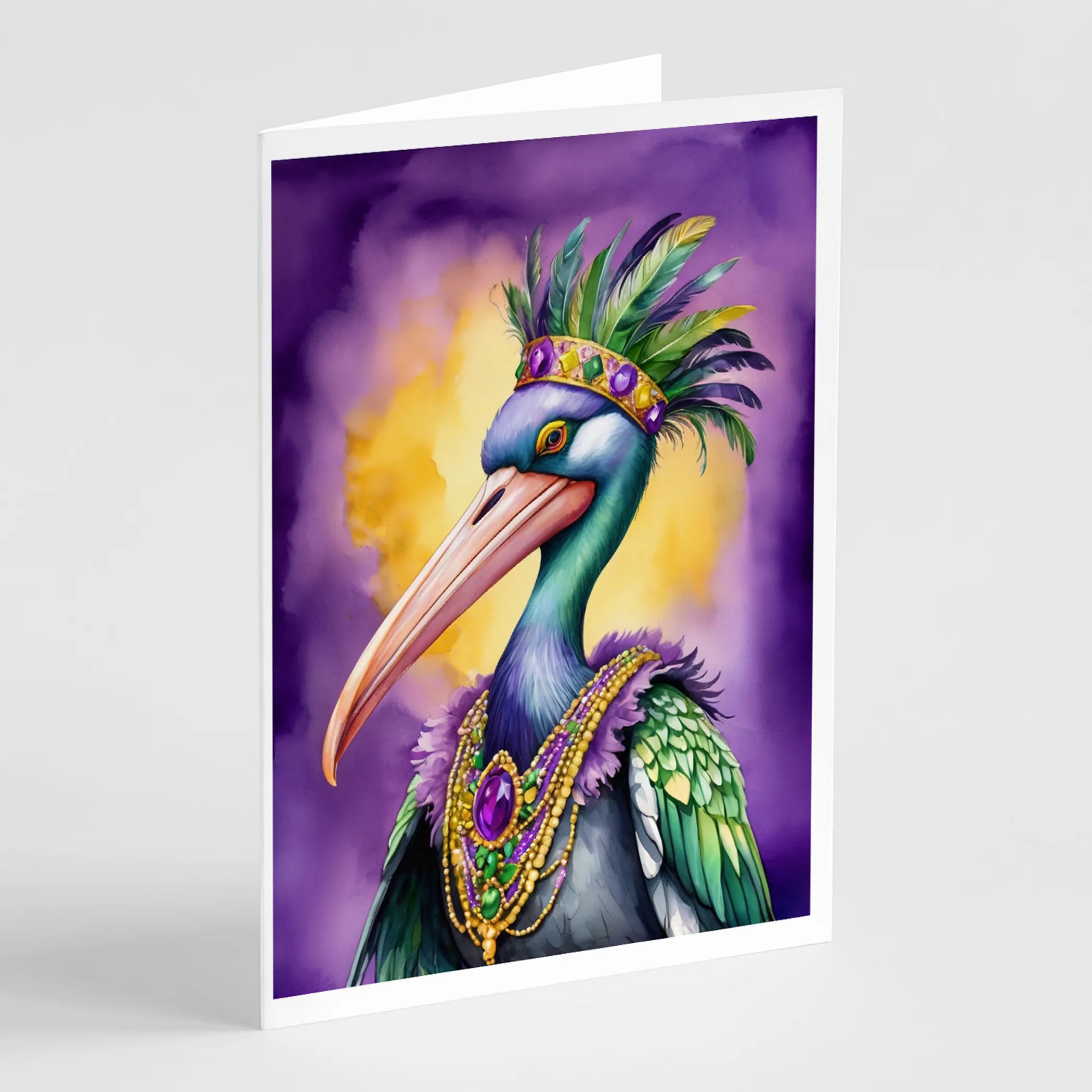 Mardi Gras 2024 Greeting Cards  - Size: 5X7 | Pack Of: 8 | Collection name: Mardi gras 2024