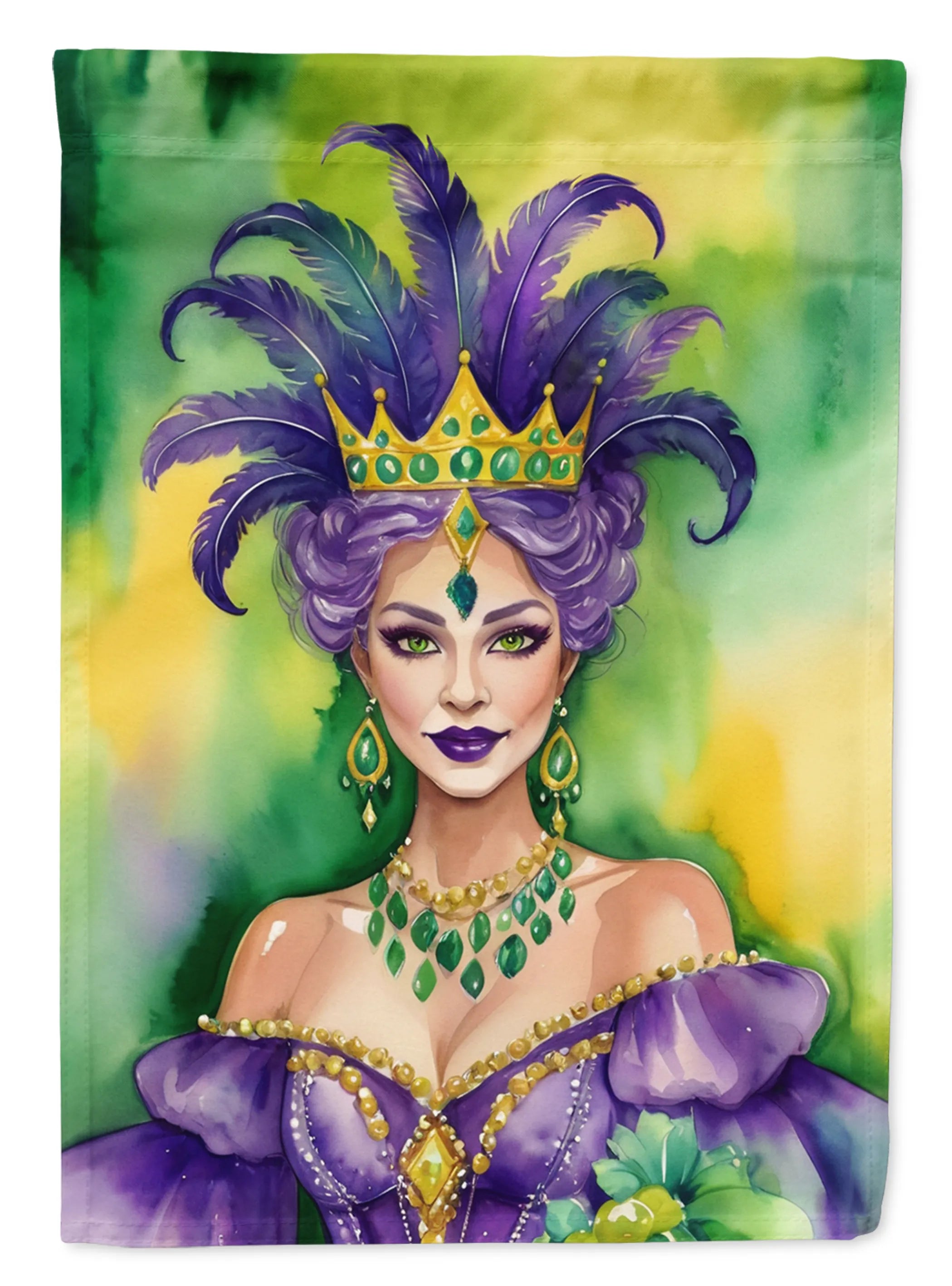 Mardi Gras 2024 Decorative Flag - Pack Of: 1 | Collection name: Mardi gras 2024