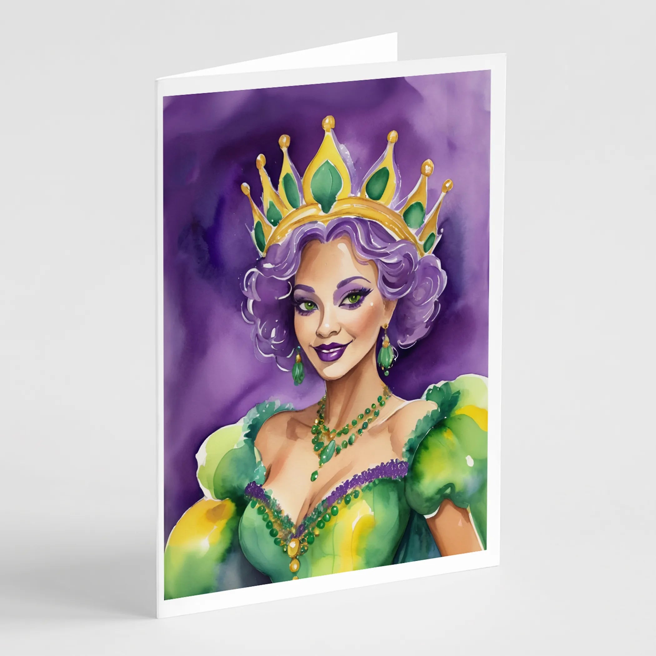 Mardi Gras 2024 Greeting Cards  - Size: 5X7 | Pack Of: 8 | Collection name: Mardi gras 2024
