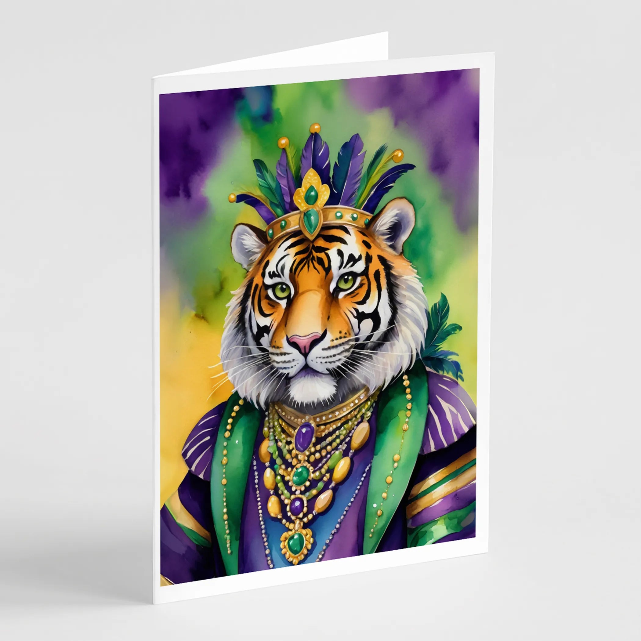 Mardi Gras 2024 Greeting Cards  - Size: 5X7 | Pack Of: 8 | Collection name: Mardi gras 2024