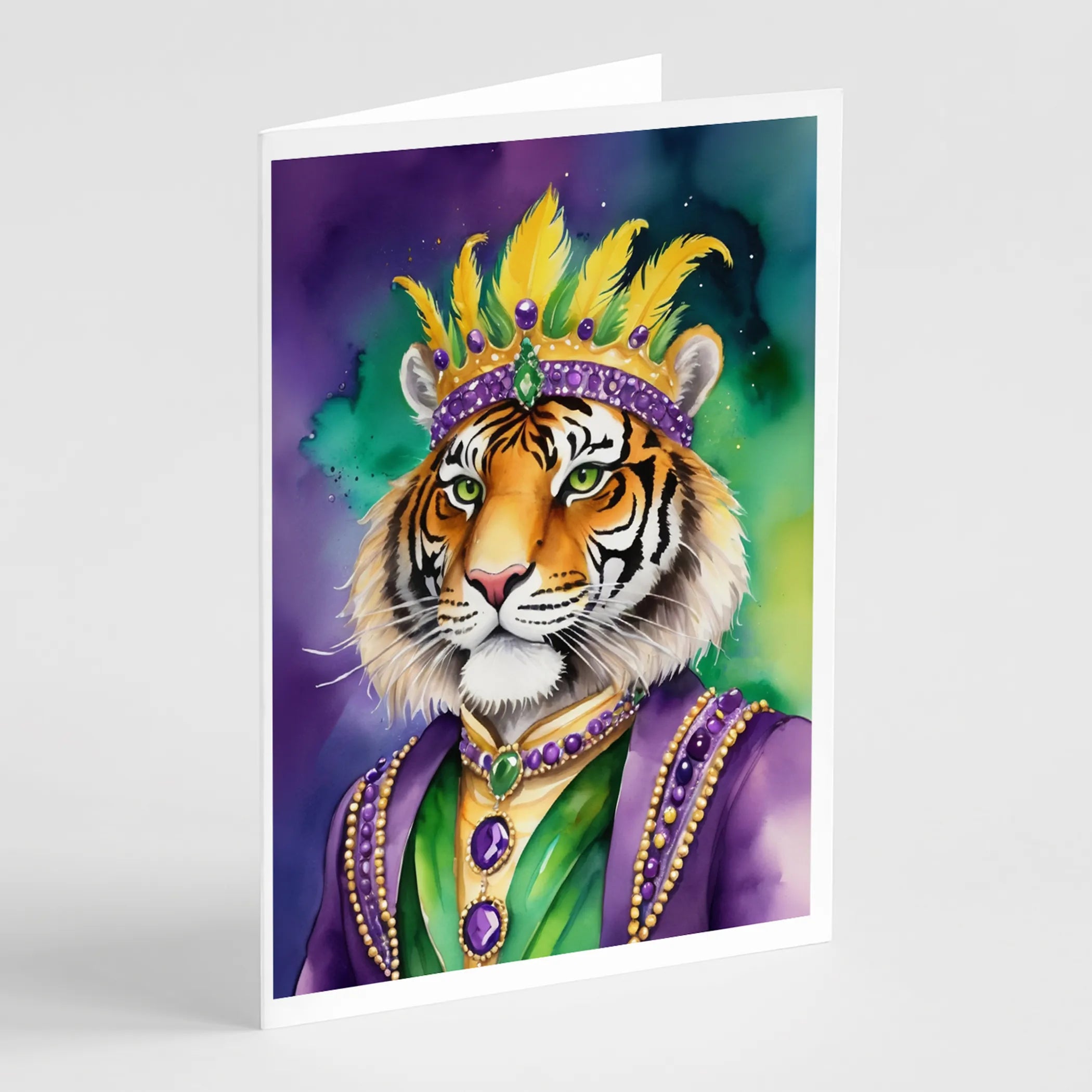Mardi Gras 2024 Greeting Cards  - Size: 5X7 | Pack Of: 8 | Collection name: Mardi gras 2024