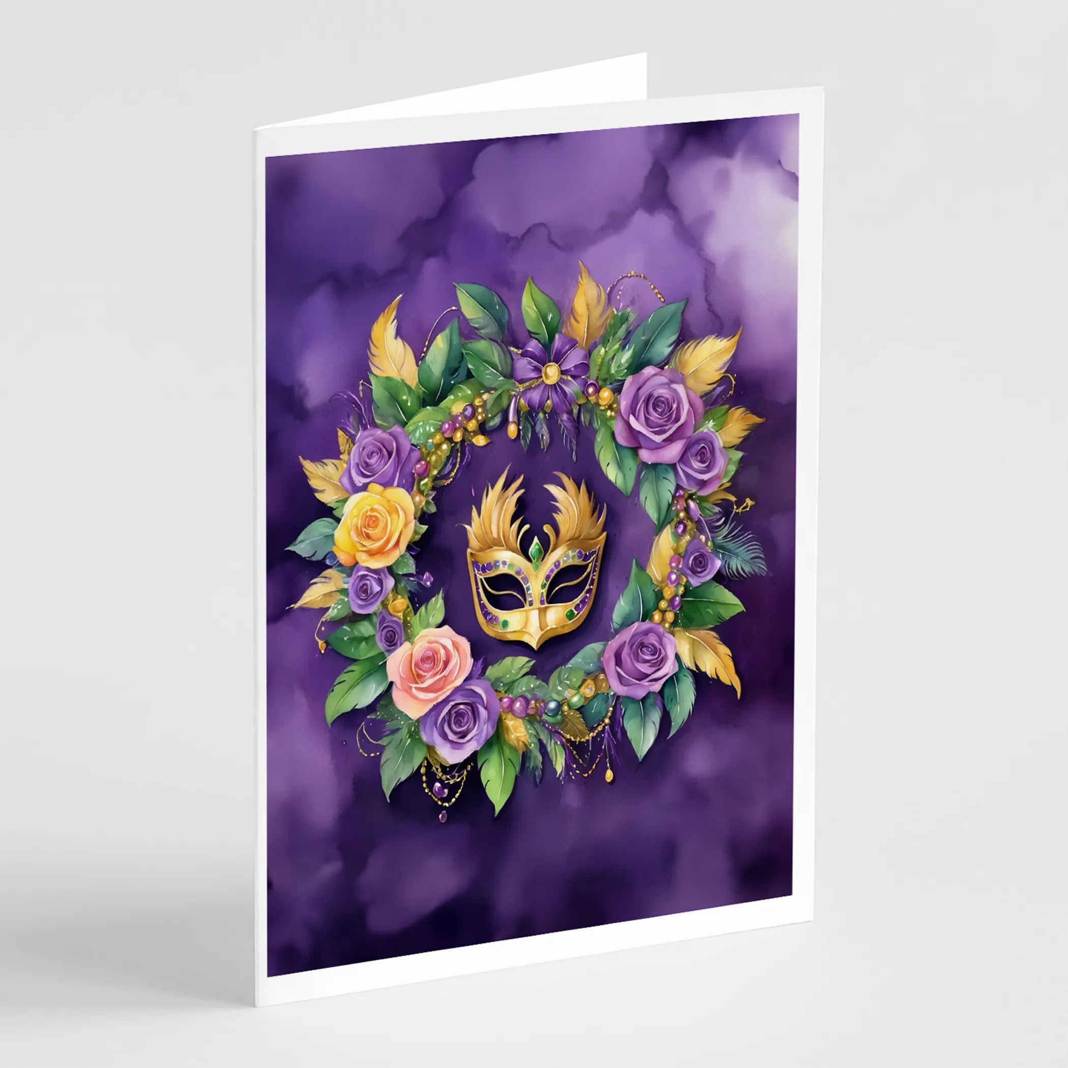Mardi Gras 2024 Greeting Cards  - Size: 5X7 | Pack Of: 8 | Collection name: Mardi gras 2024