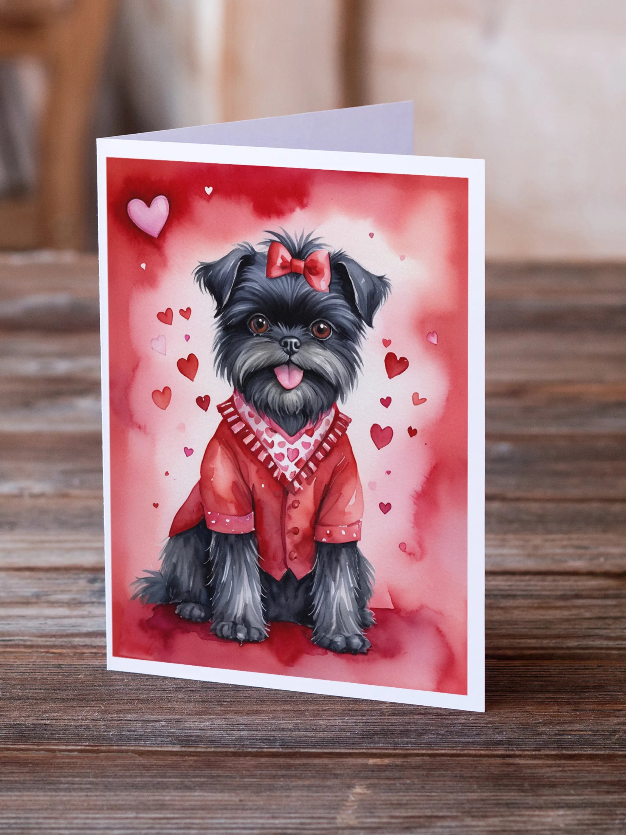 My Valentine Greeting Cards  - Size: 5X7 | Pack Of: 8 | Collection name: My valentine