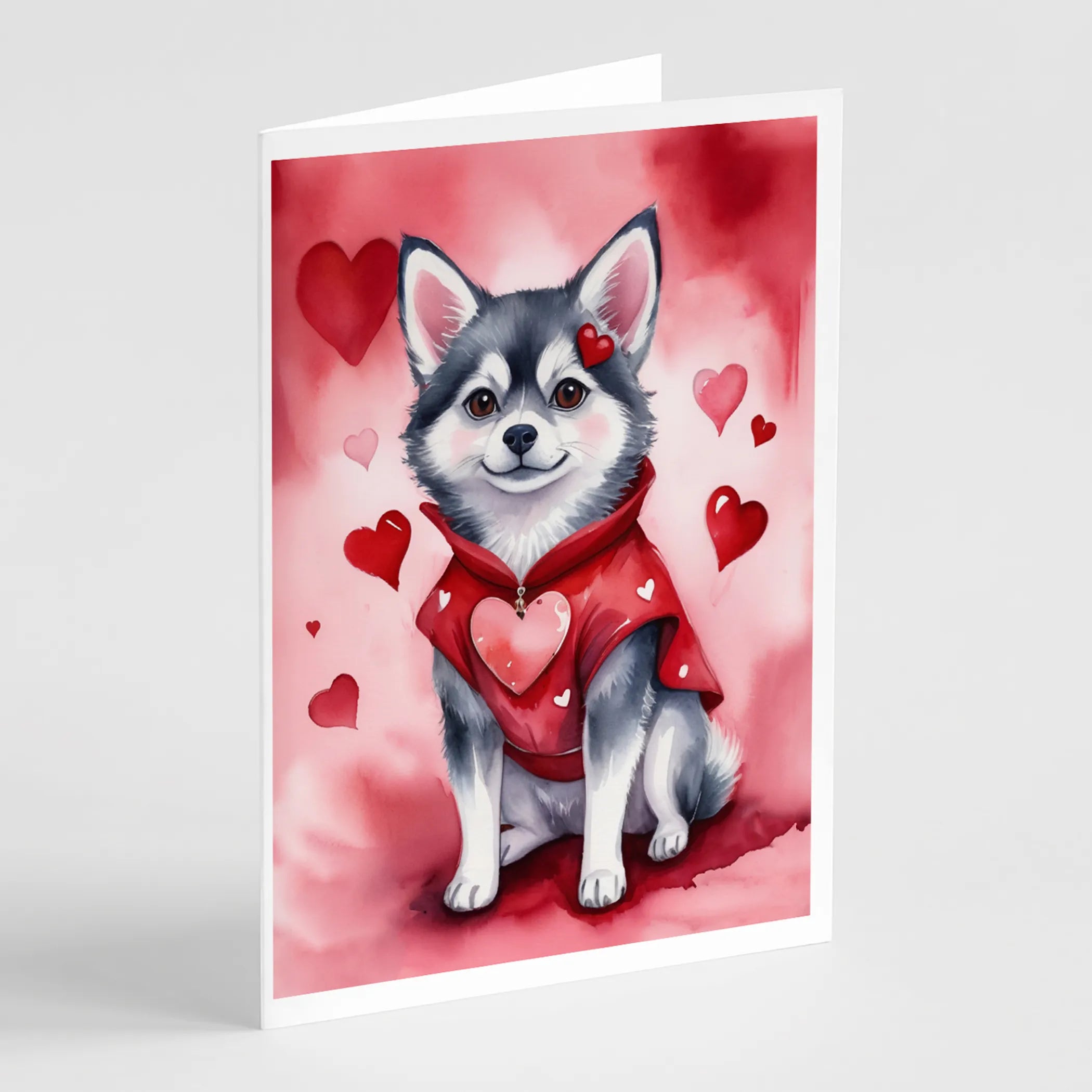 My Valentine Greeting Cards  - Size: 5X7 | Pack Of: 8 | Collection name: My valentine
