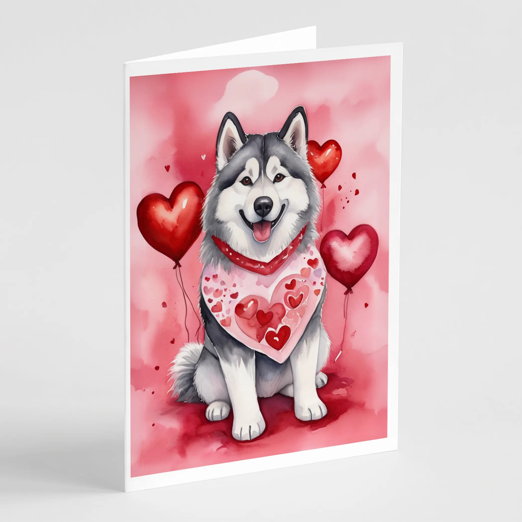 My Valentine Greeting Cards  - Size: 5X7 | Pack Of: 8 | Collection name: My valentine