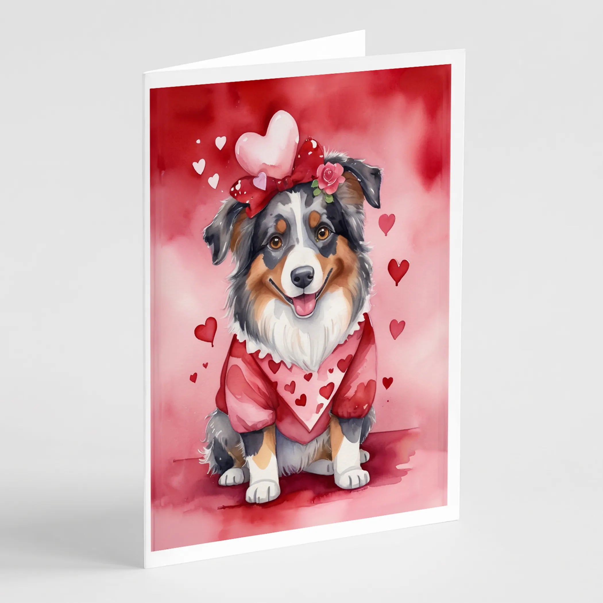 My Valentine Greeting Cards  - Size: 5X7 | Pack Of: 8 | Collection name: My valentine