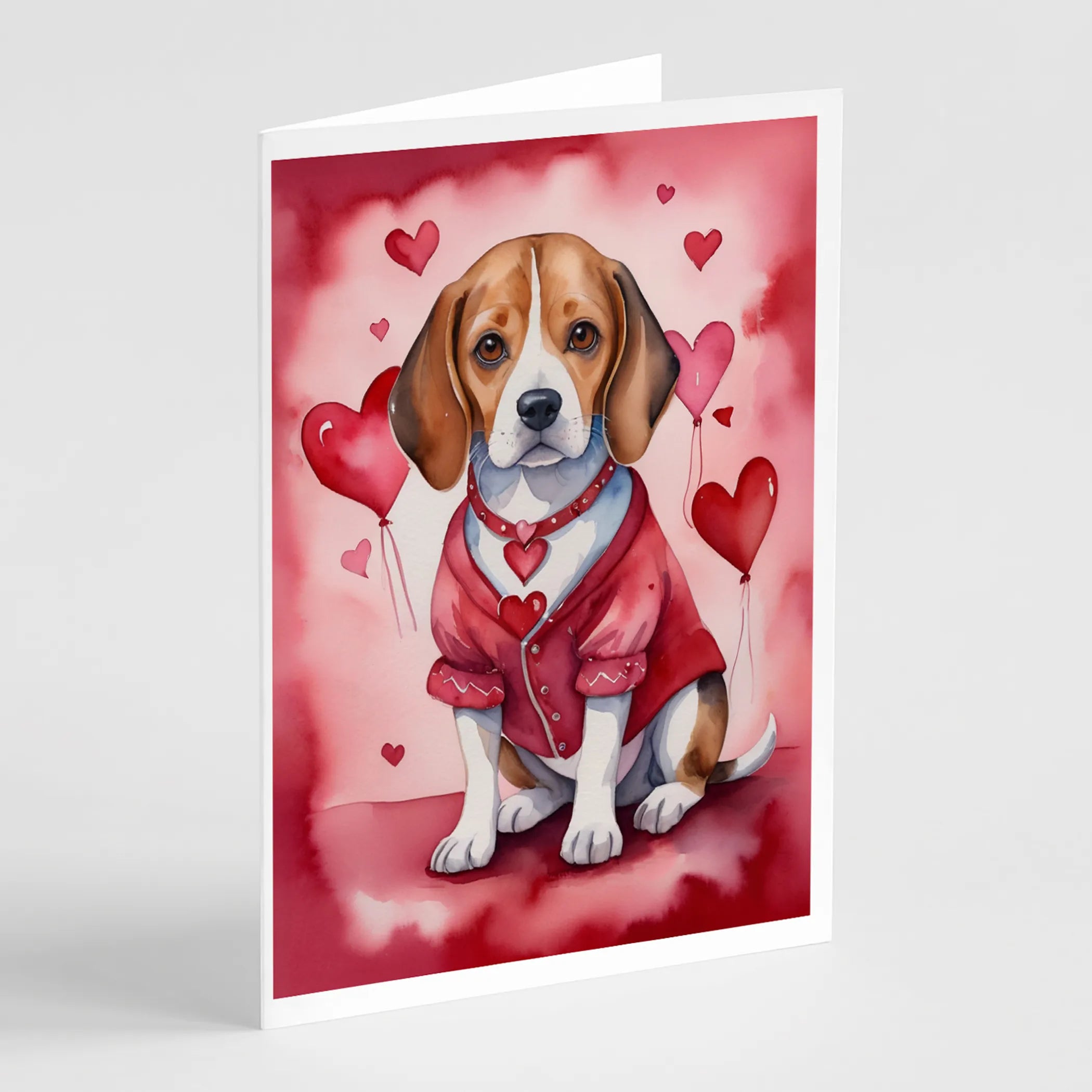 My Valentine Greeting Cards  - Size: 5X7 | Pack Of: 8 | Collection name: My valentine