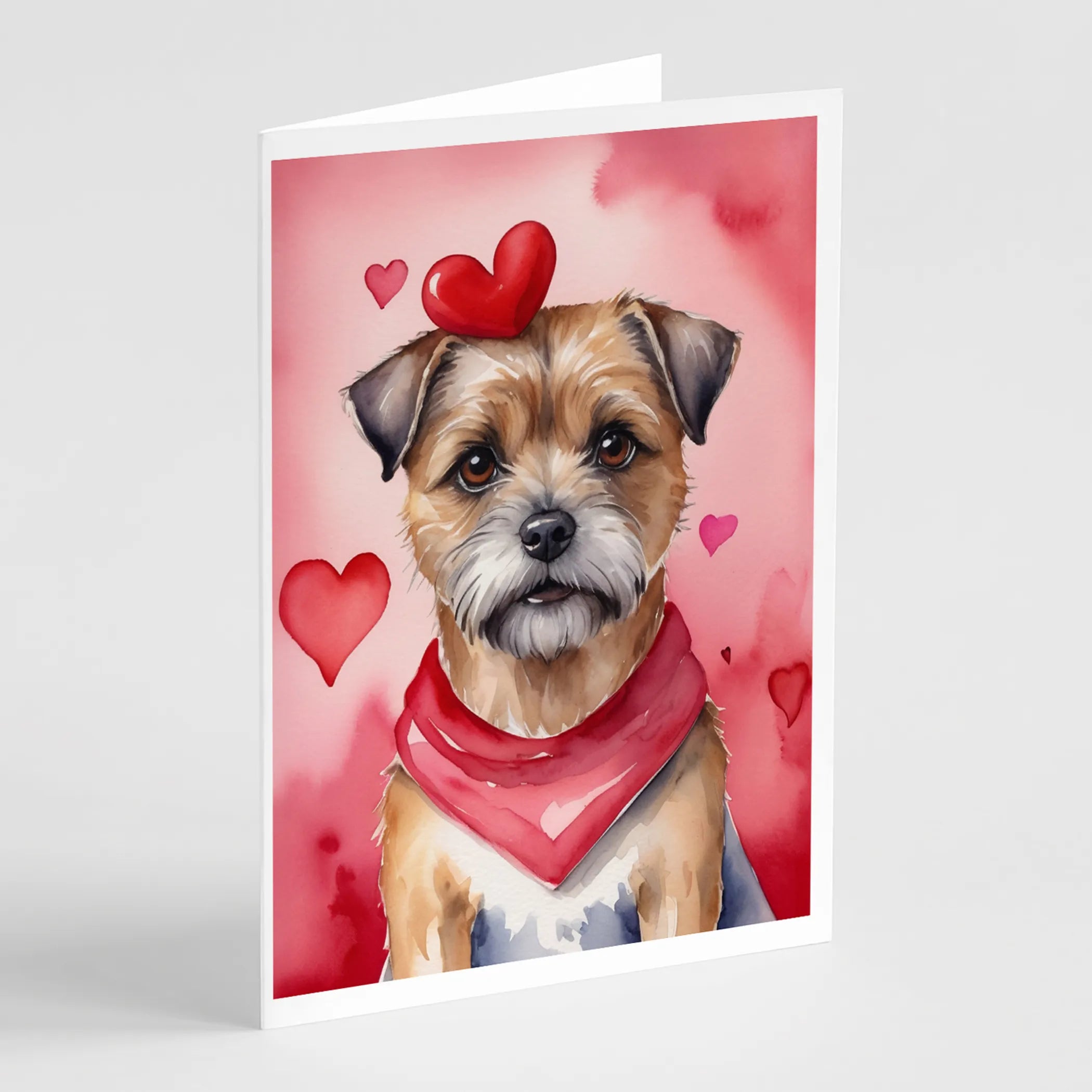 My Valentine Greeting Cards  - Size: 5X7 | Pack Of: 8 | Collection name: My valentine